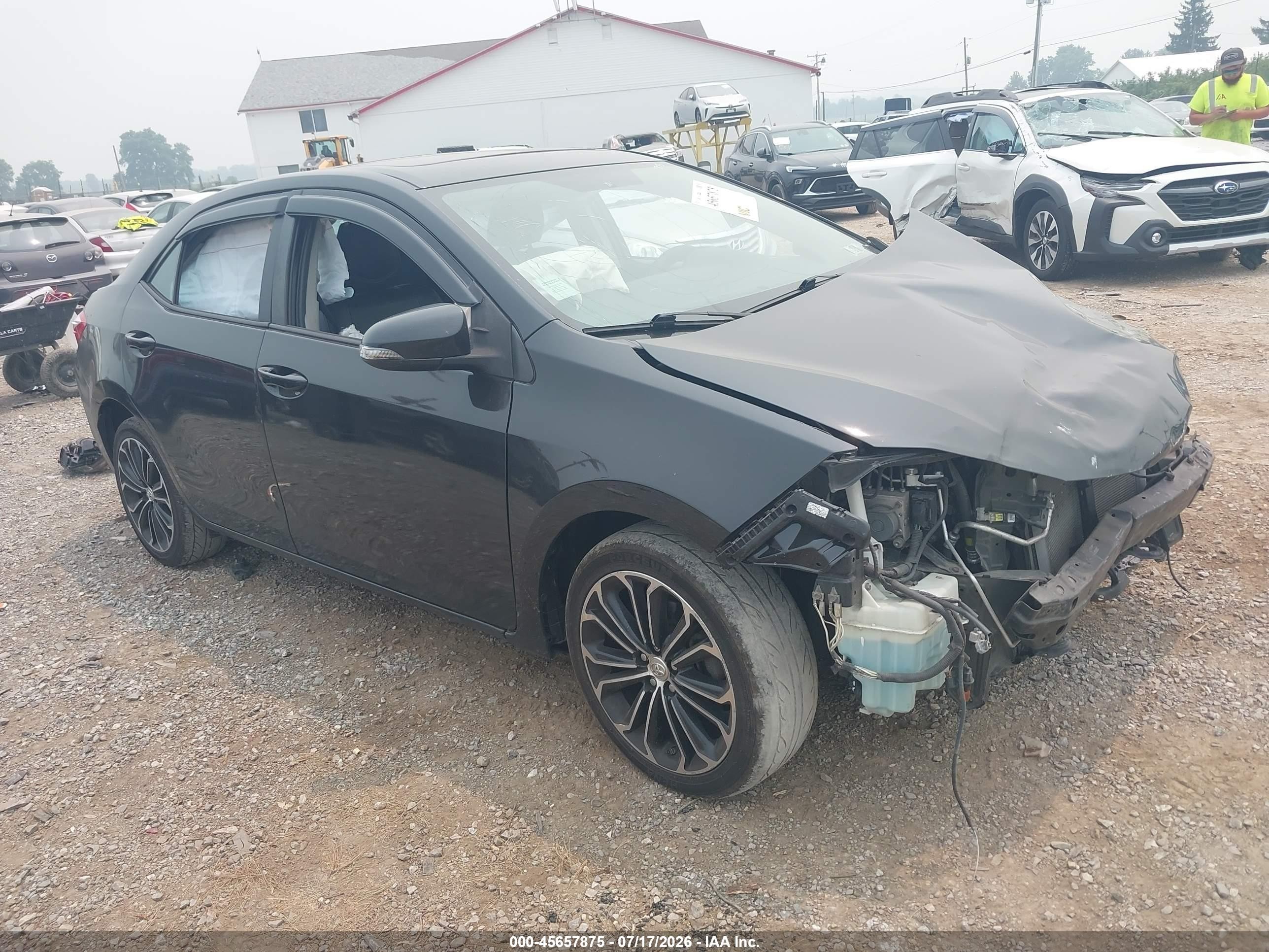 2014 Toyota Corolla S Plus Gray vin: 2T1BURHE7EC064700