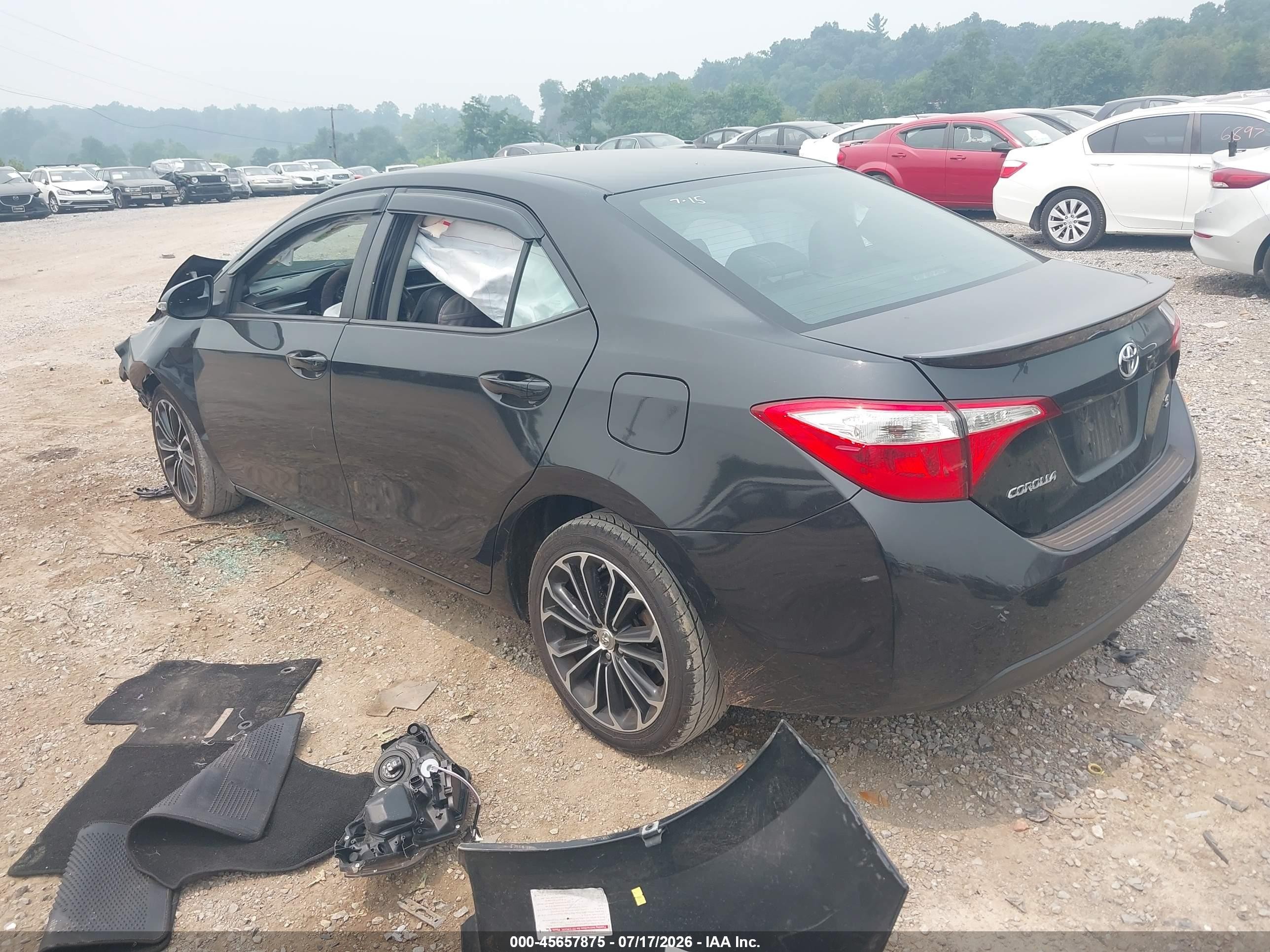 2014 Toyota Corolla S Plus Gray vin: 2T1BURHE7EC064700