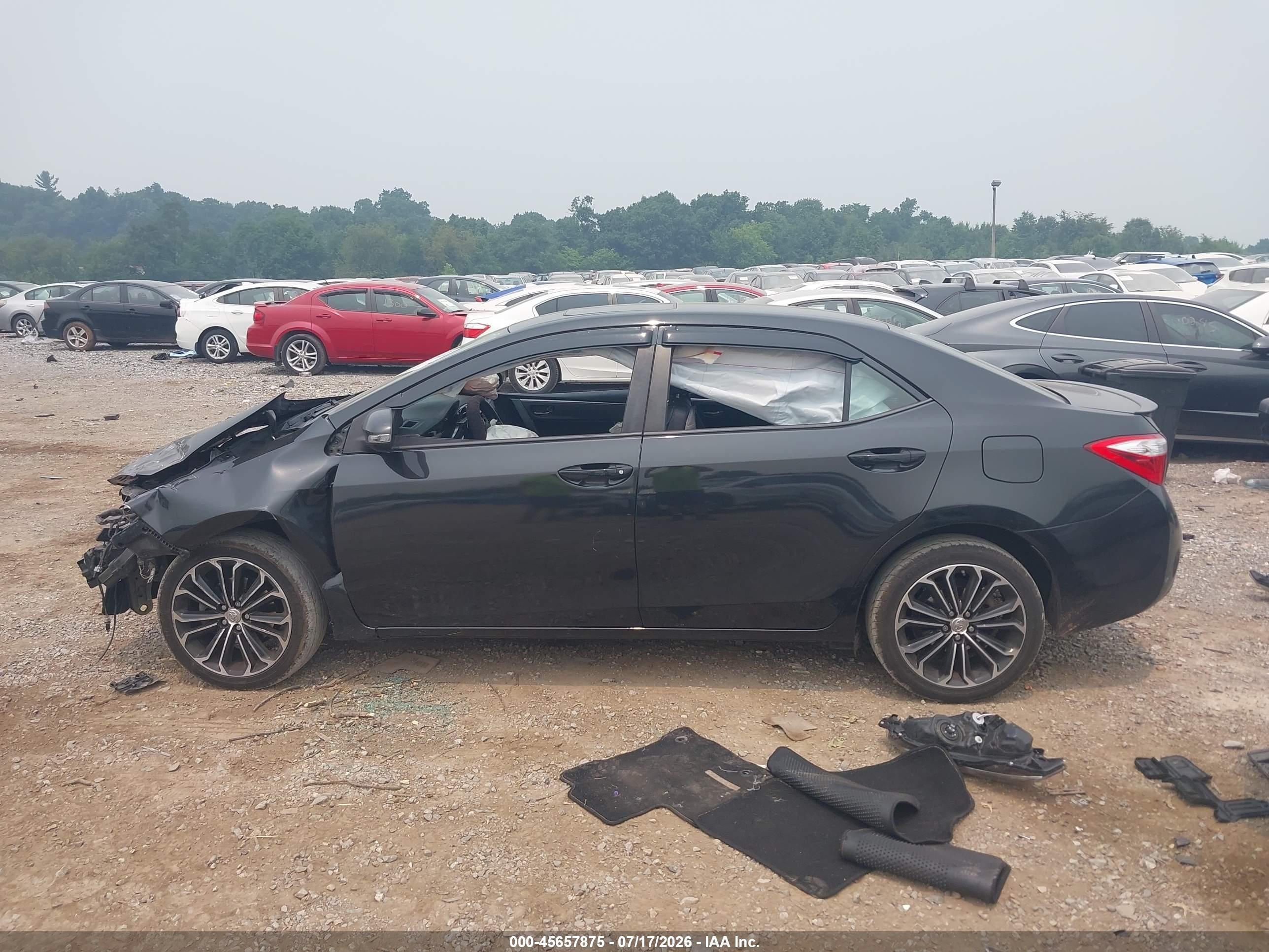 2014 Toyota Corolla S Plus Gray vin: 2T1BURHE7EC064700