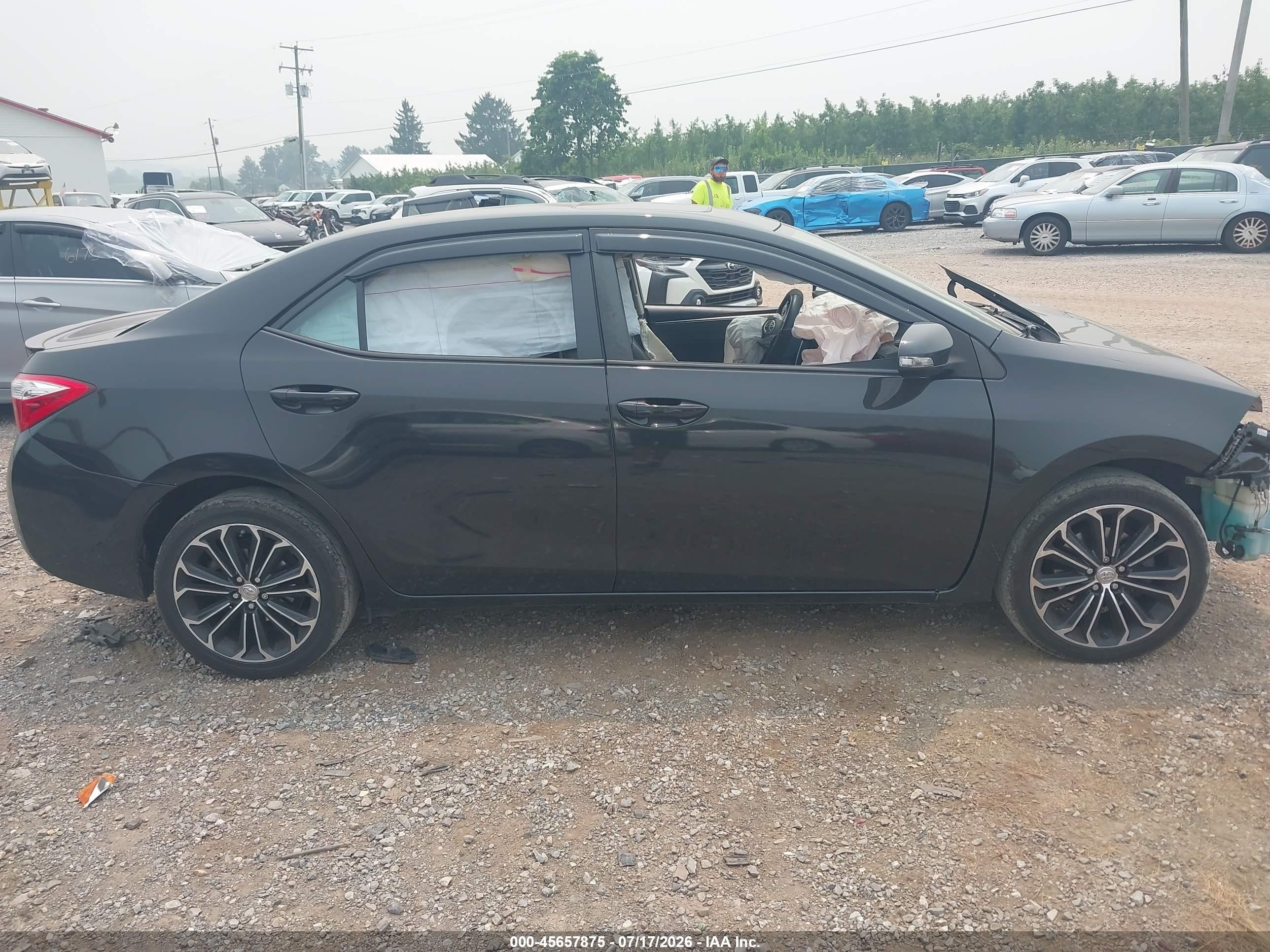 2014 Toyota Corolla S Plus Gray vin: 2T1BURHE7EC064700