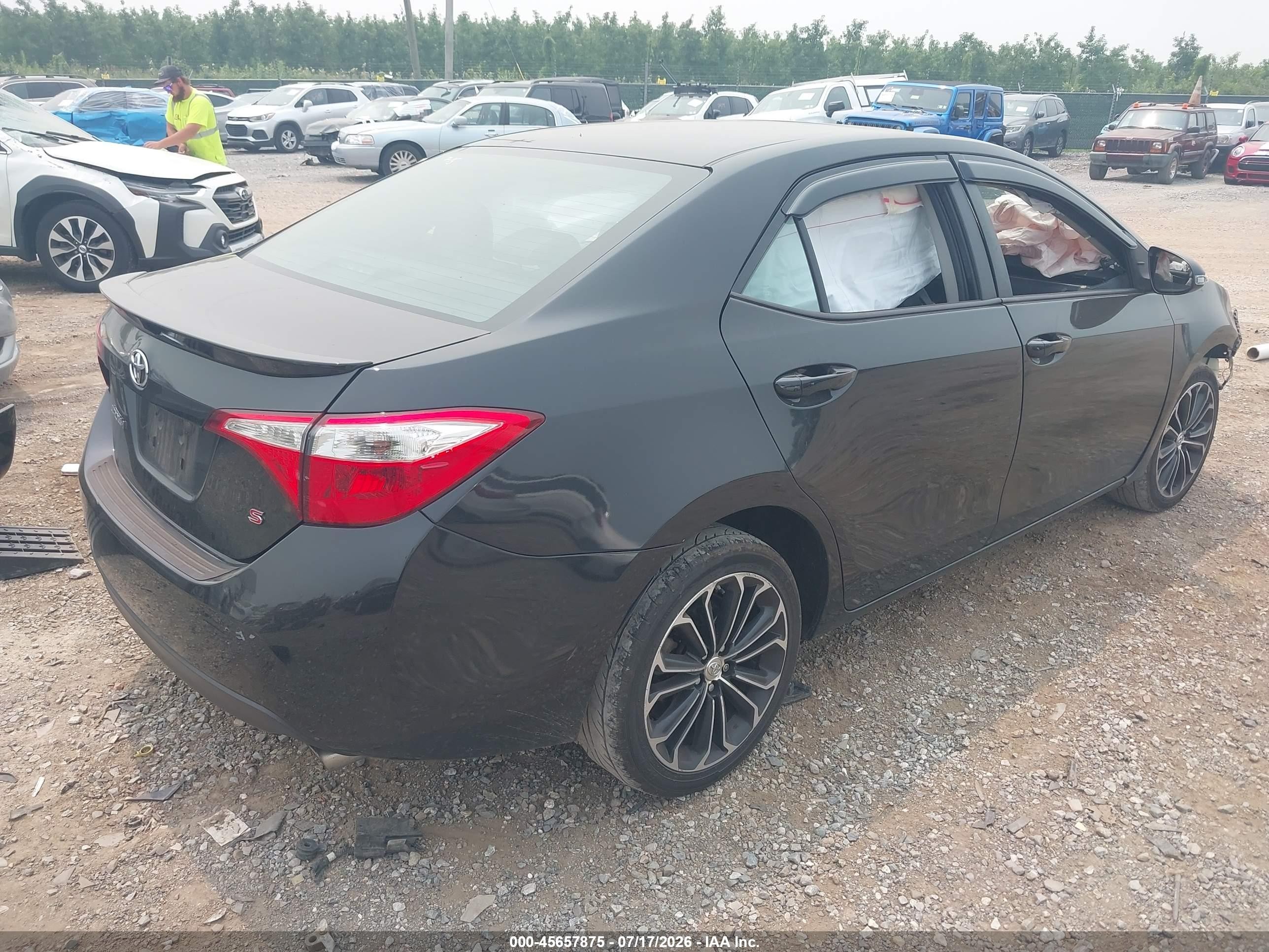 2014 Toyota Corolla S Plus Gray vin: 2T1BURHE7EC064700