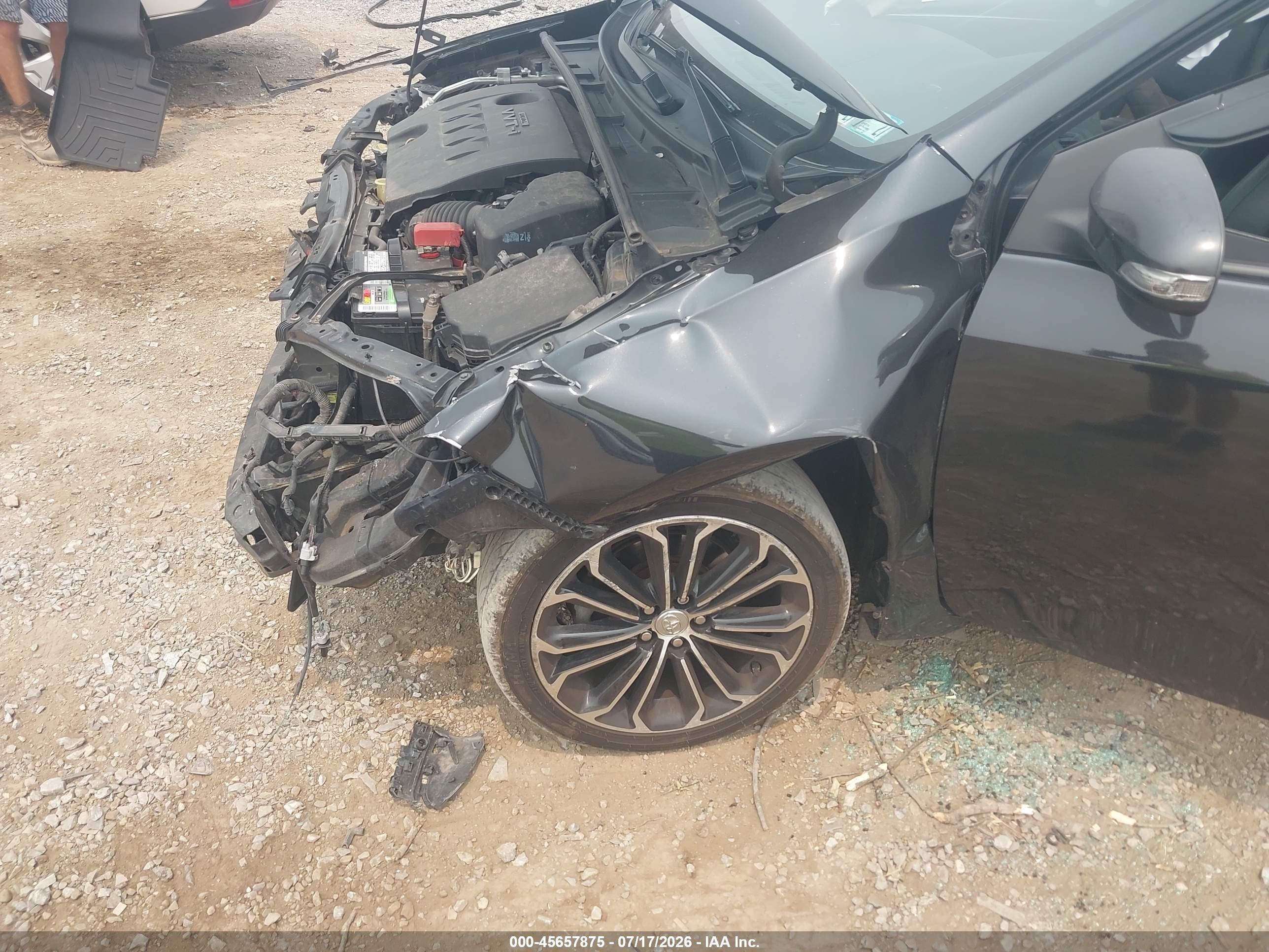 2014 Toyota Corolla S Plus Gray vin: 2T1BURHE7EC064700