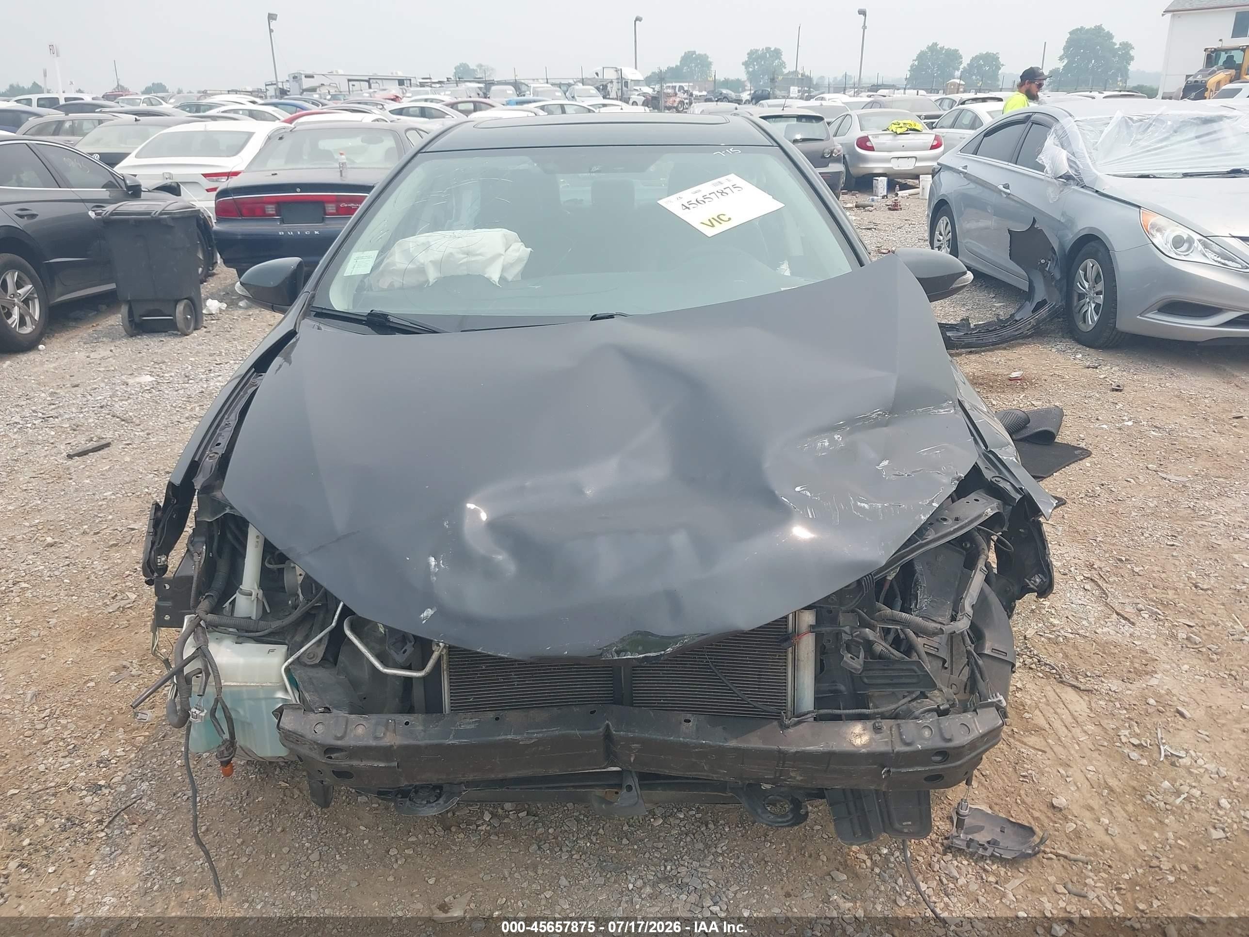 2014 Toyota Corolla S Plus Gray vin: 2T1BURHE7EC064700
