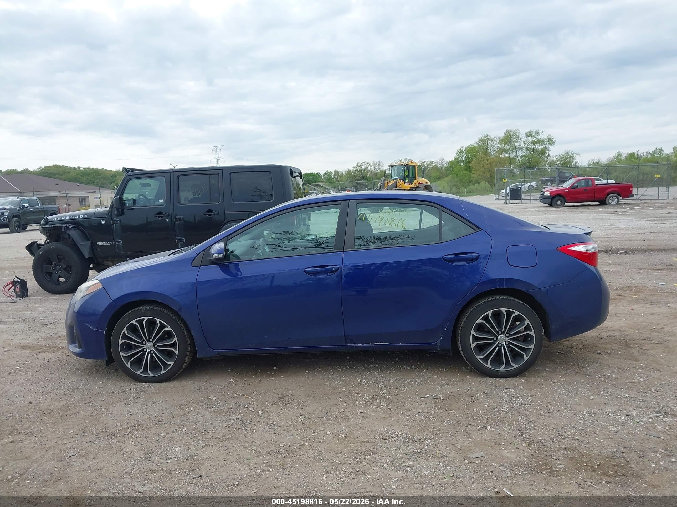 2014 Toyota Corolla S Premium Blue vin: 2T1BURHE7EC087927