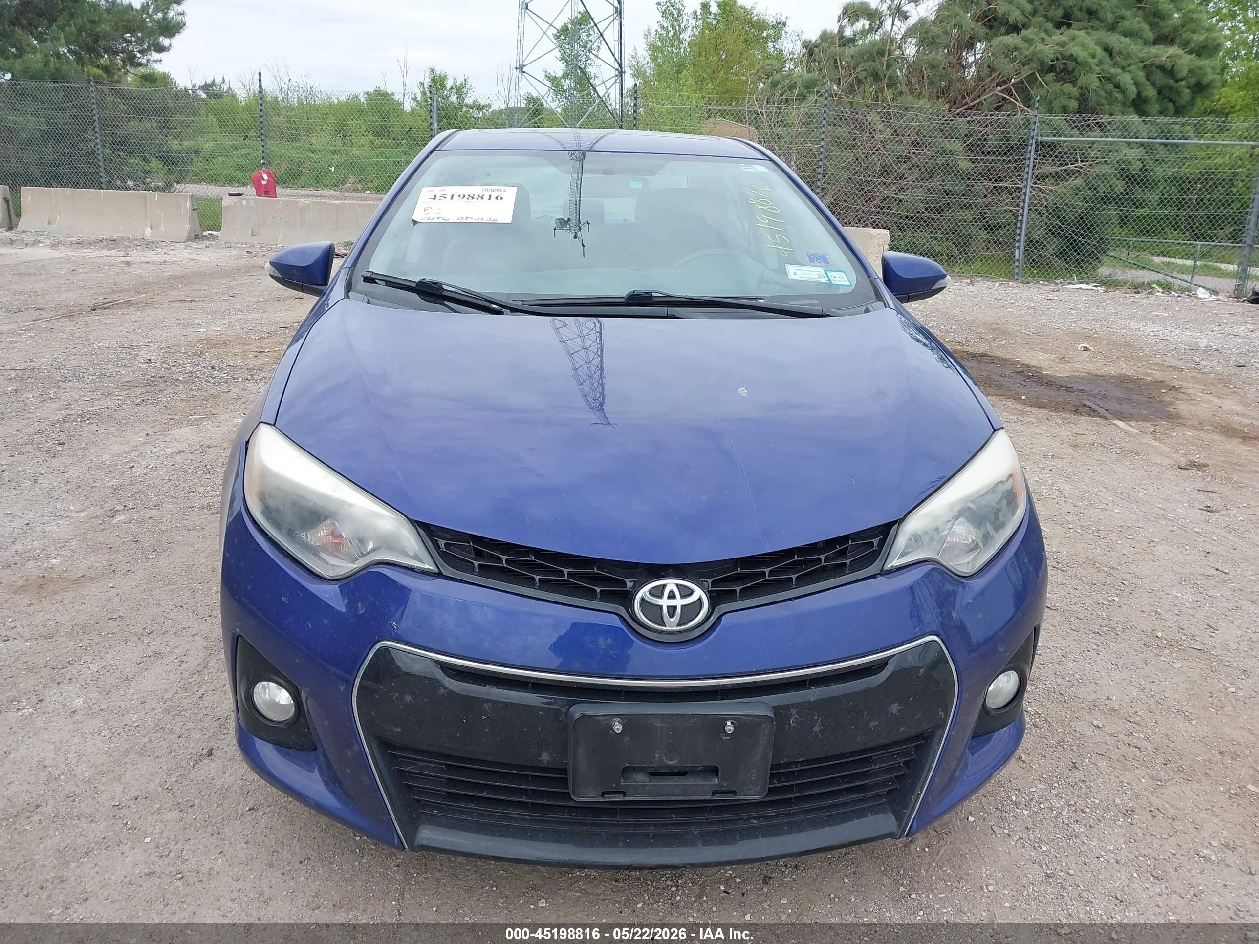 2014 Toyota Corolla S Premium Blue vin: 2T1BURHE7EC087927