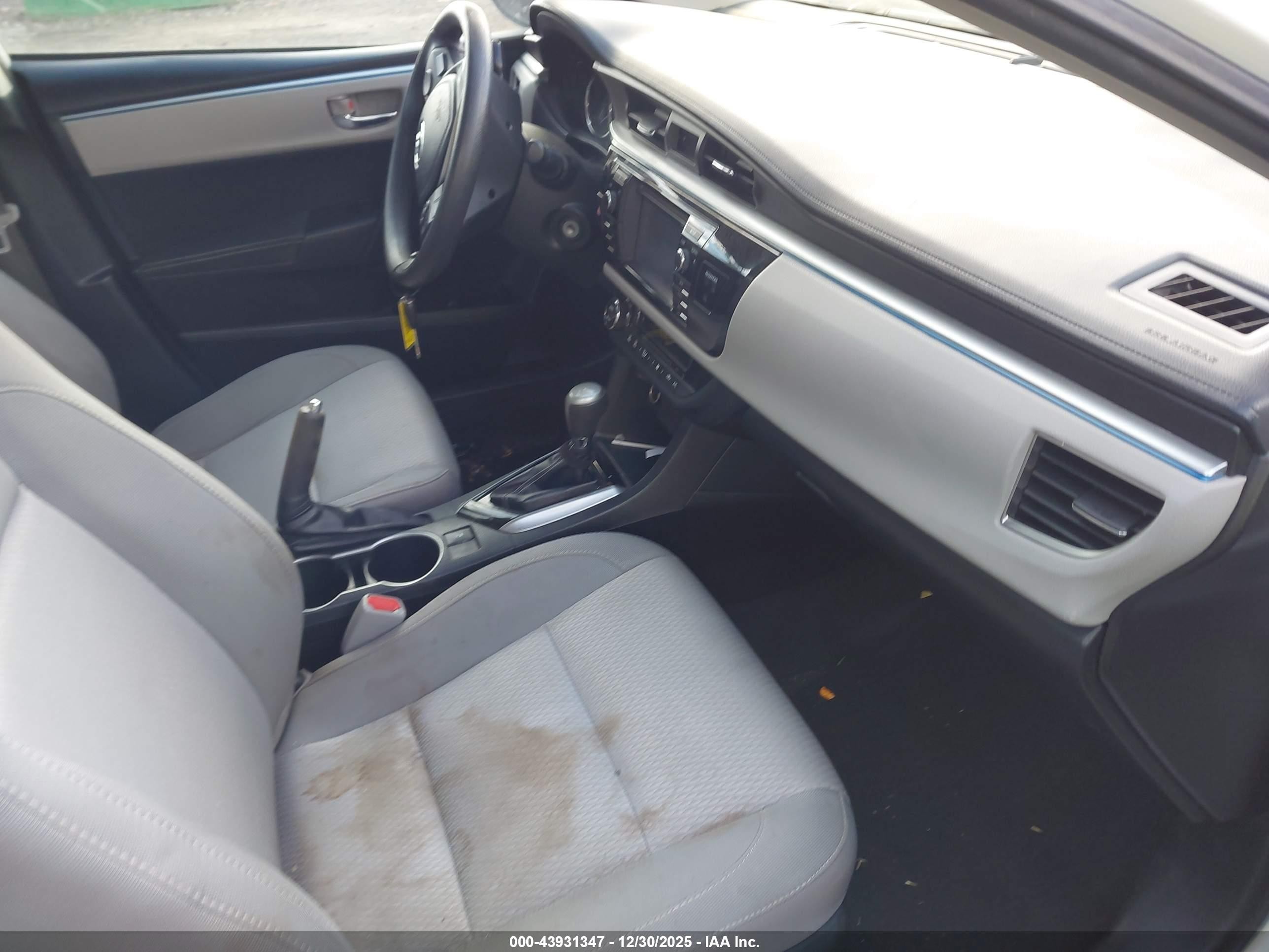 2014 Toyota Corolla Le White vin: 2T1BURHE7EC088981
