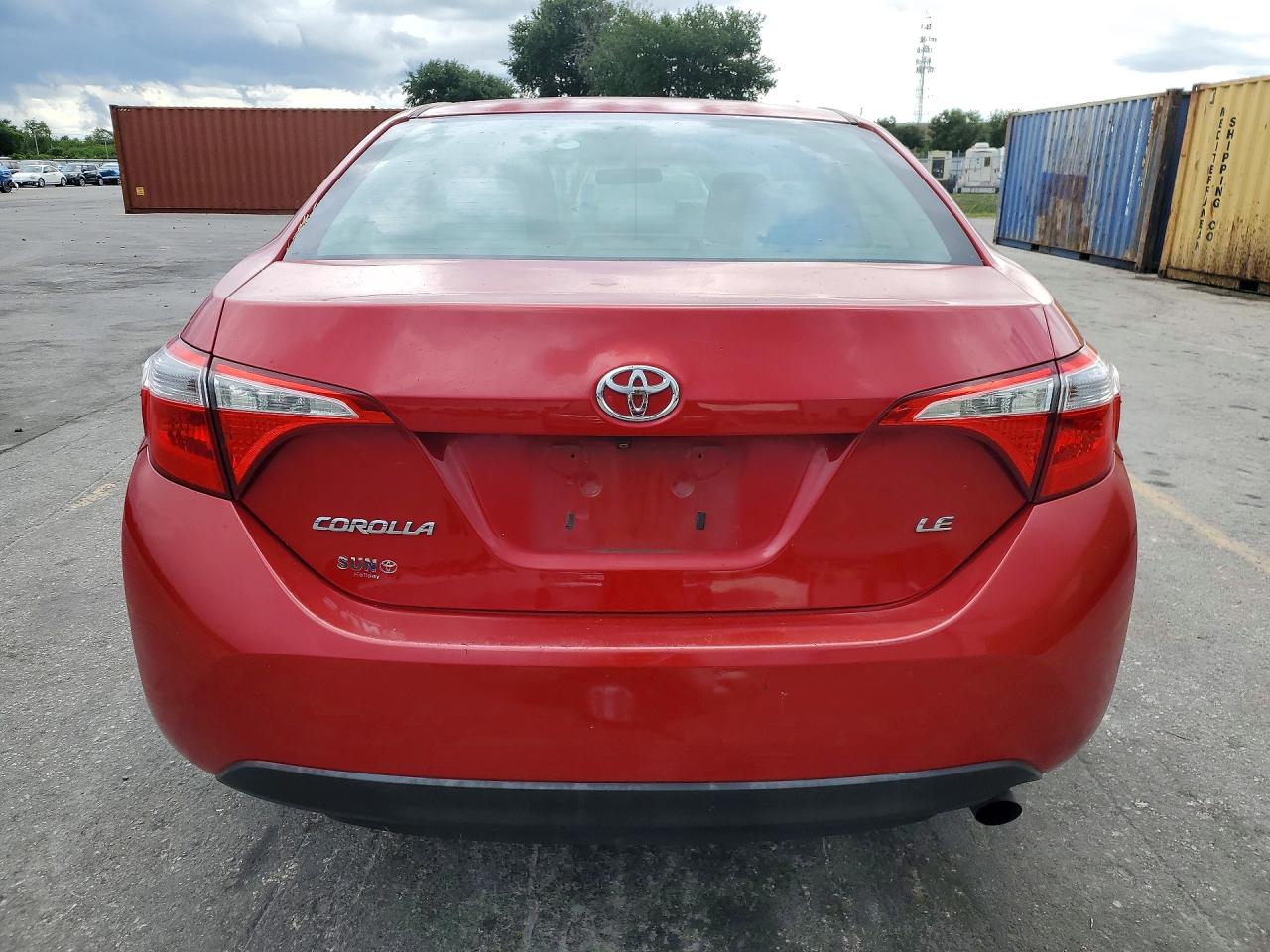 2014 Toyota Corolla Le Red vin: 2T1BURHE7EC095400