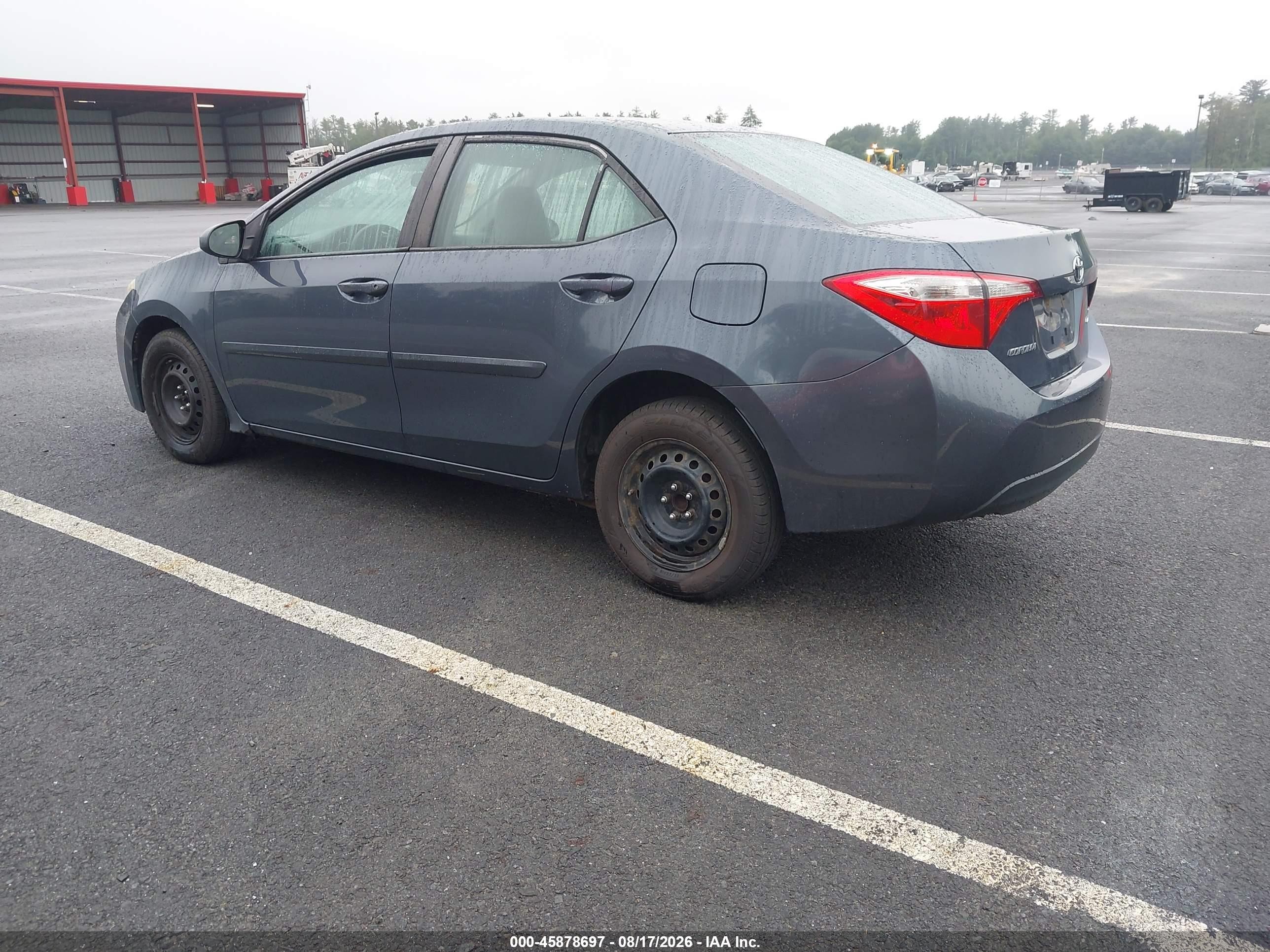 2014 Toyota Corolla Le Gray vin: 2T1BURHE7EC096790