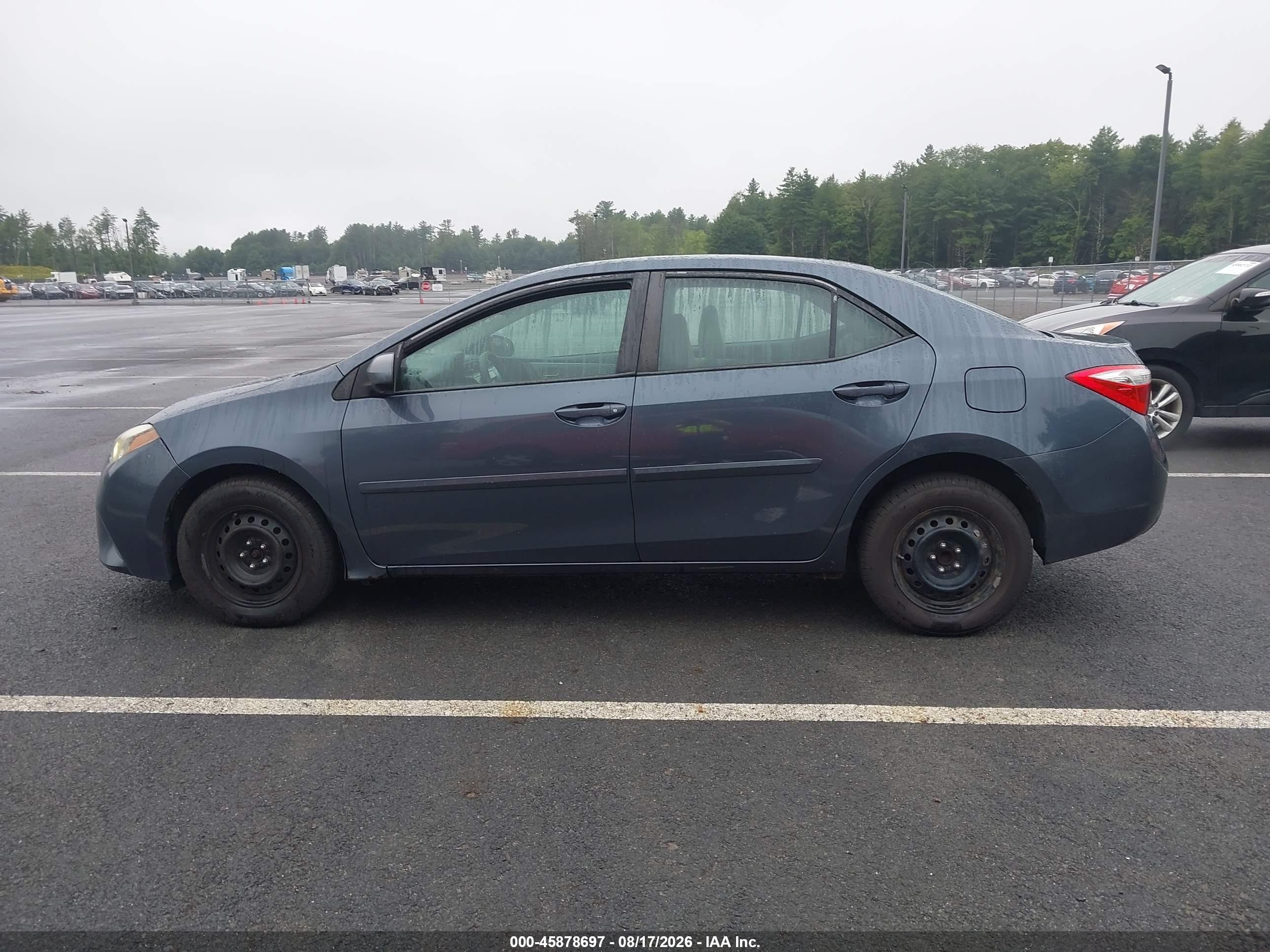 2014 Toyota Corolla Le Gray vin: 2T1BURHE7EC096790