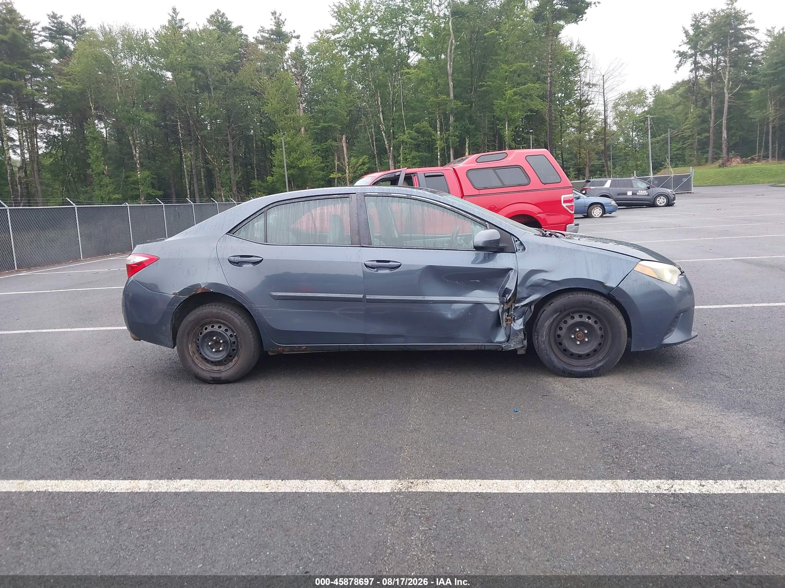 2014 Toyota Corolla Le Gray vin: 2T1BURHE7EC096790