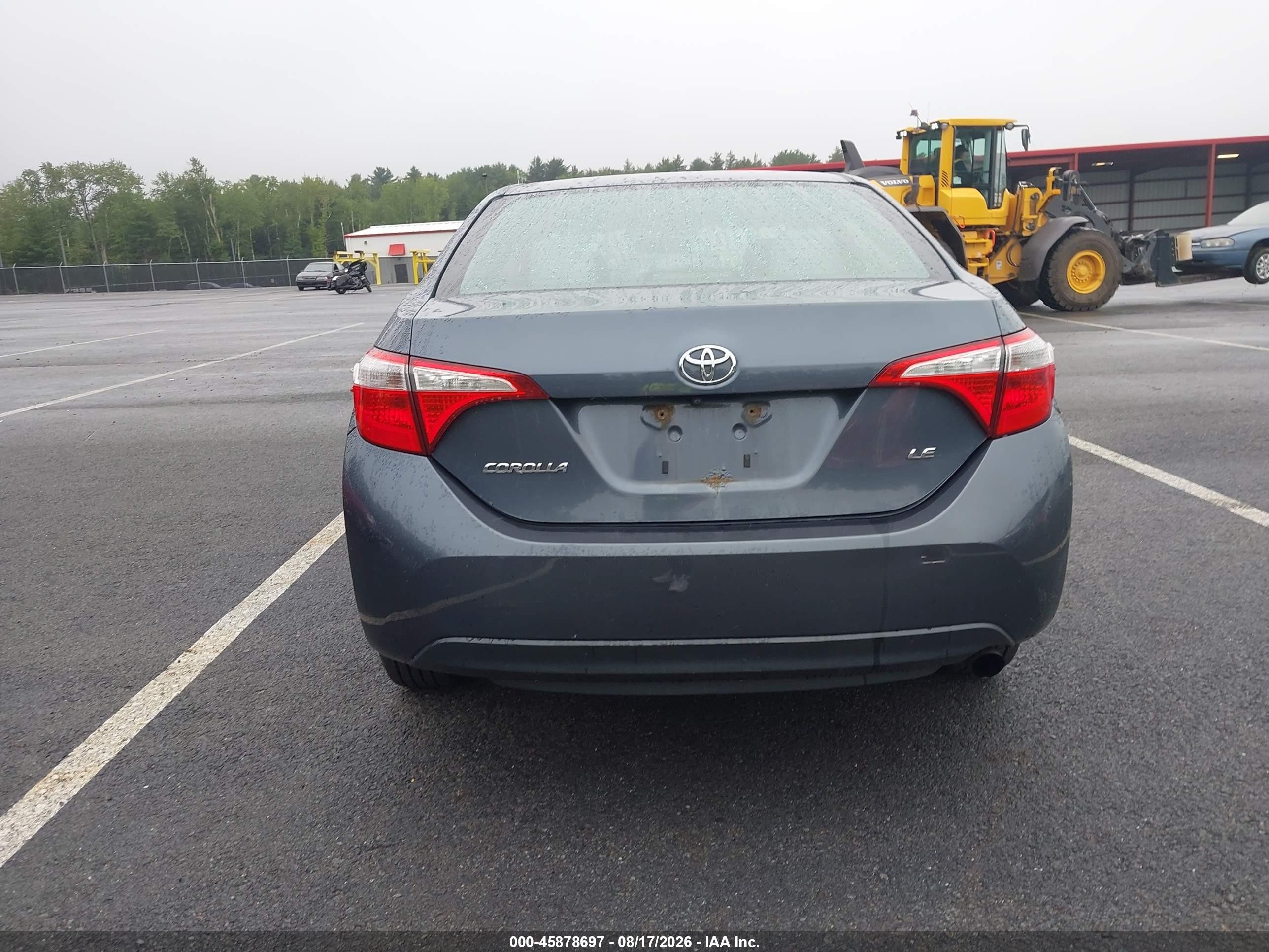 2014 Toyota Corolla Le Gray vin: 2T1BURHE7EC096790