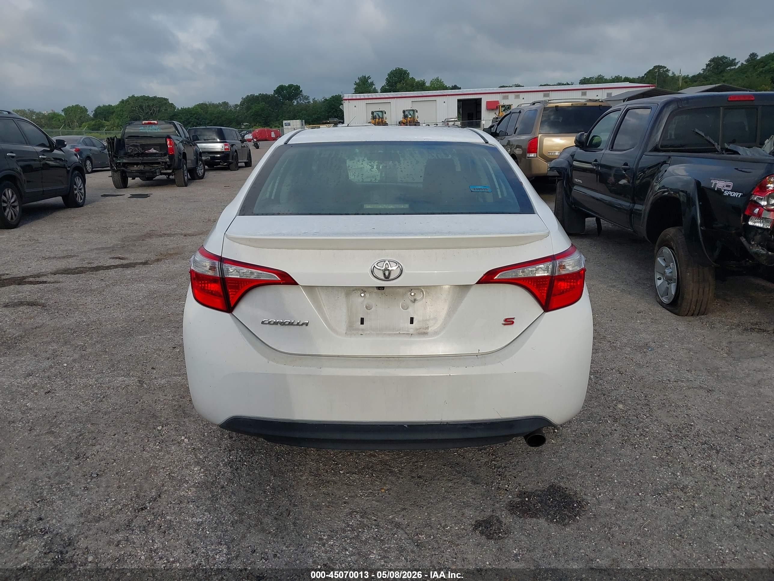 2014 Toyota Corolla S Plus White vin: 2T1BURHE7EC100353