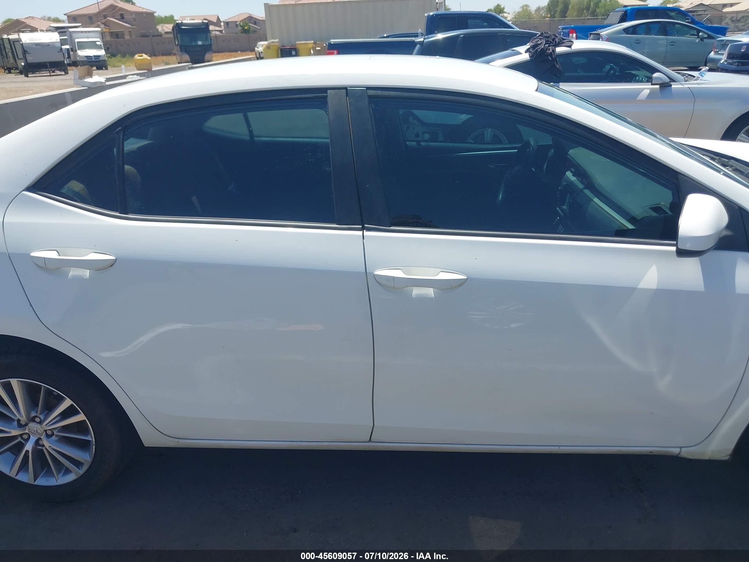 2014 Toyota Corolla Le Plus White vin: 2T1BURHE7EC108520