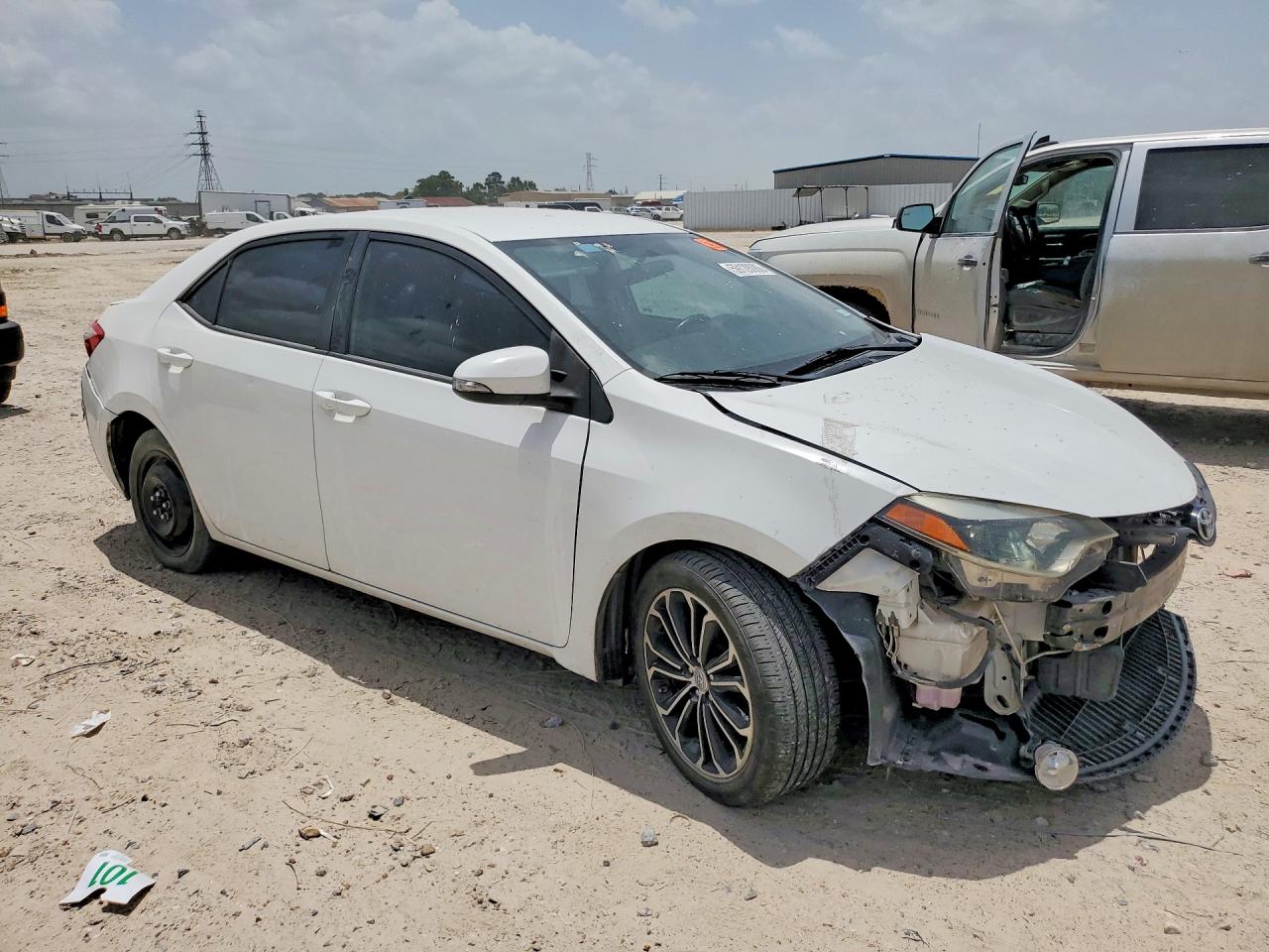 2014 Toyota Corolla L White vin: 2T1BURHE7EC114849