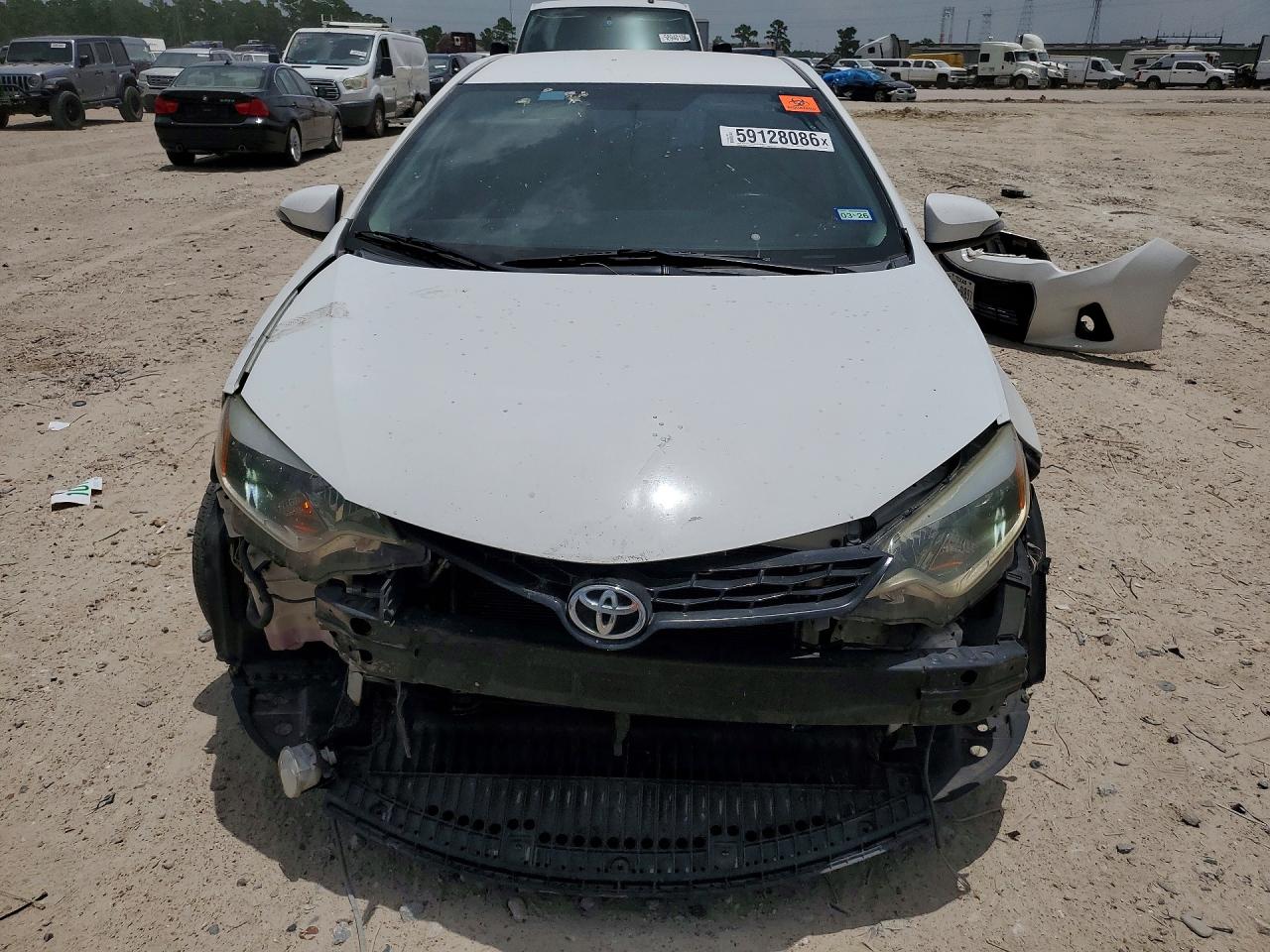 2014 Toyota Corolla L White vin: 2T1BURHE7EC114849