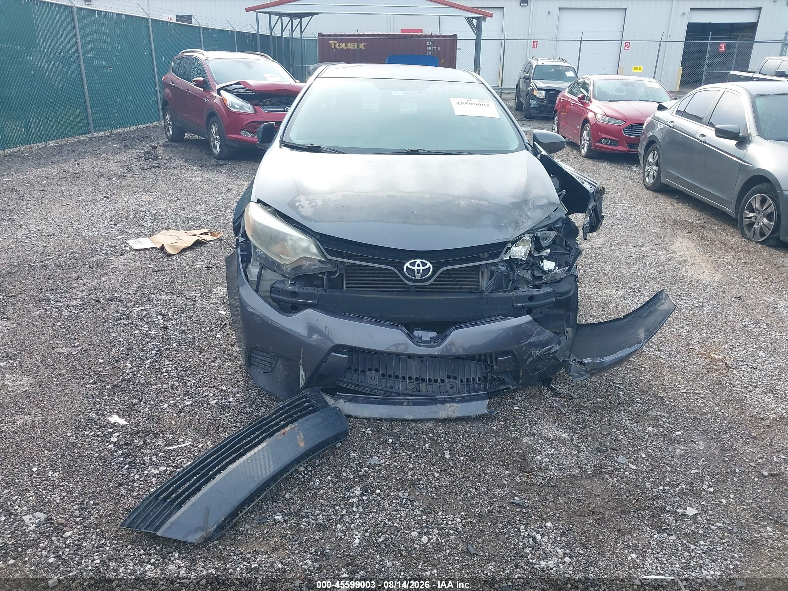 2014 Toyota Corolla Le Blue vin: 2T1BURHE7EC117881