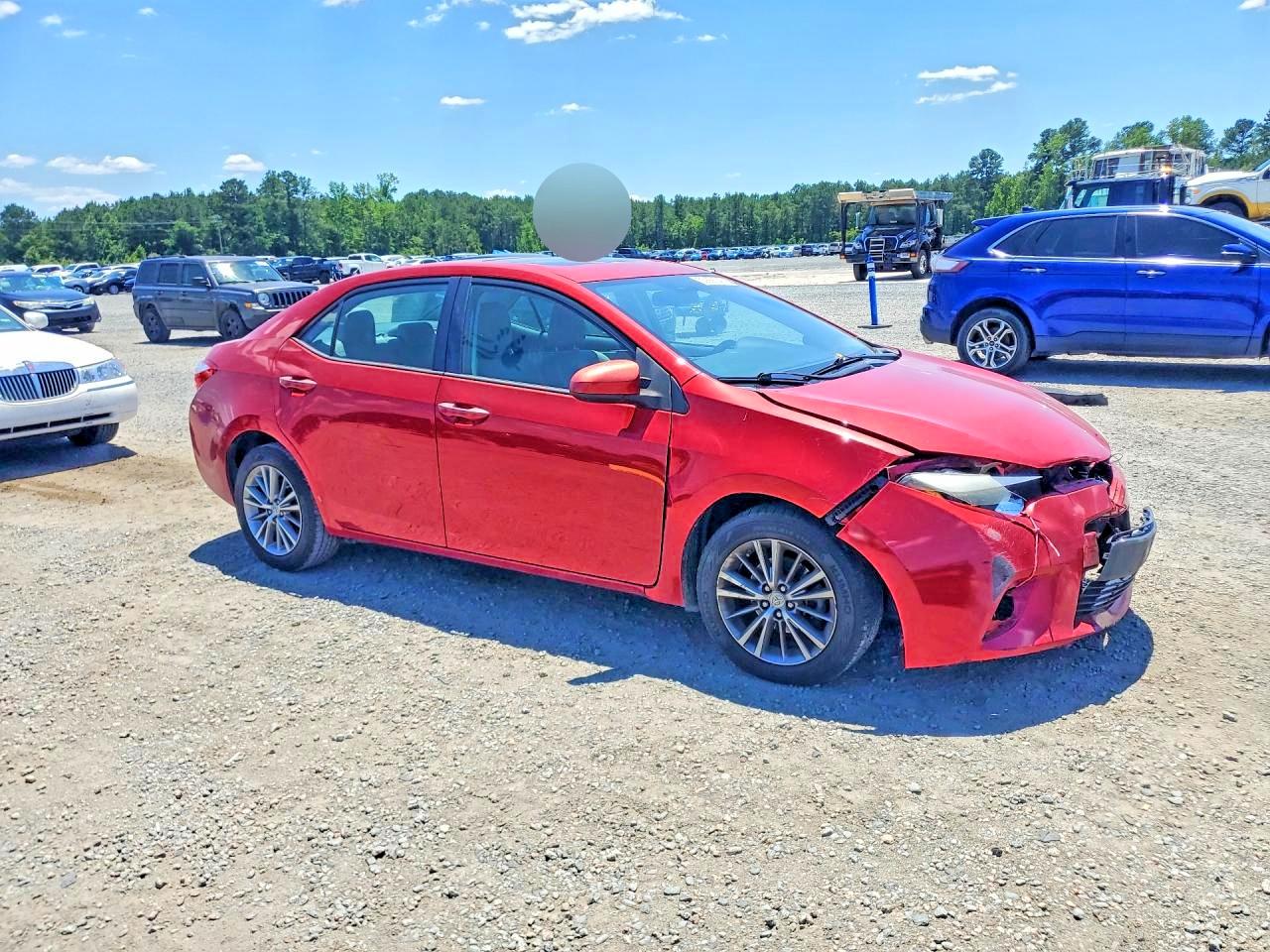 2014 Toyota Corolla Le Plus Red vin: 2T1BURHE7EC120750