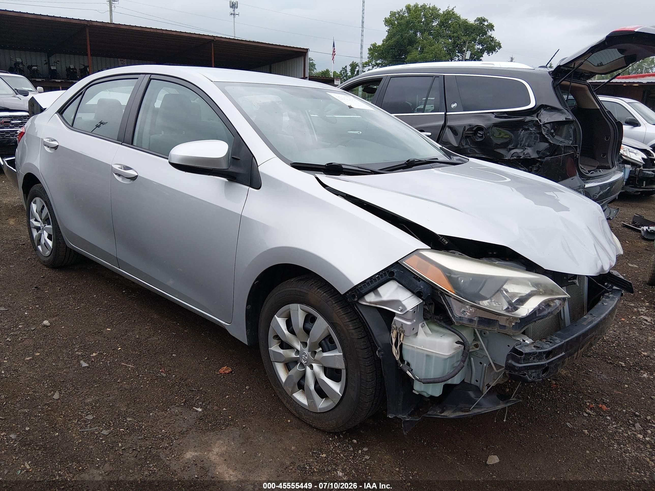 2014 Toyota Corolla Le Silver vin: 2T1BURHE7EC132445