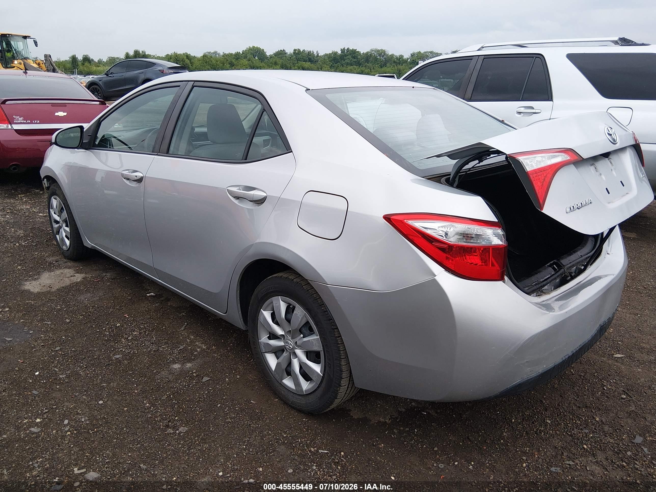 2014 Toyota Corolla Le Silver vin: 2T1BURHE7EC132445