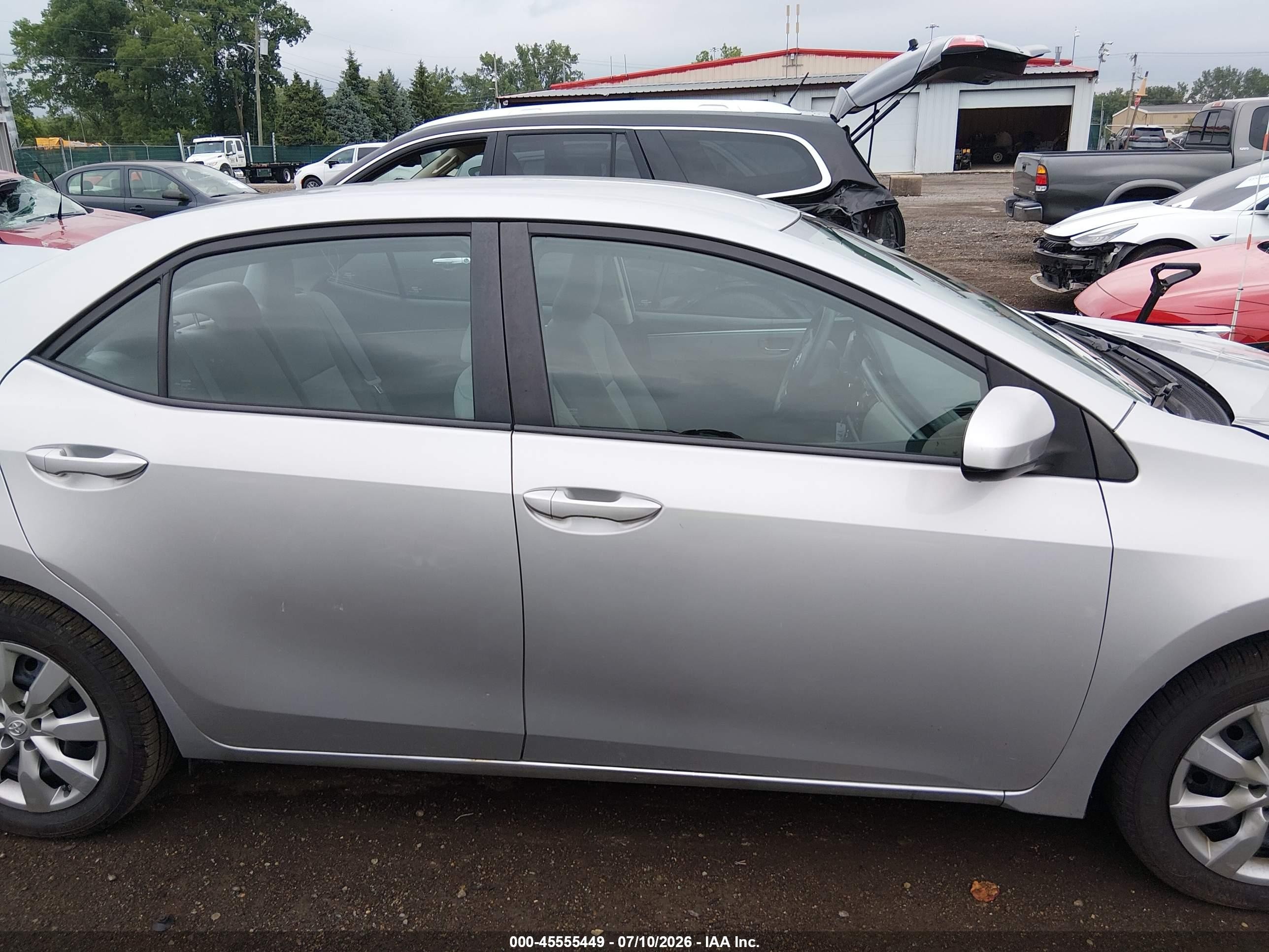 2014 Toyota Corolla Le Silver vin: 2T1BURHE7EC132445