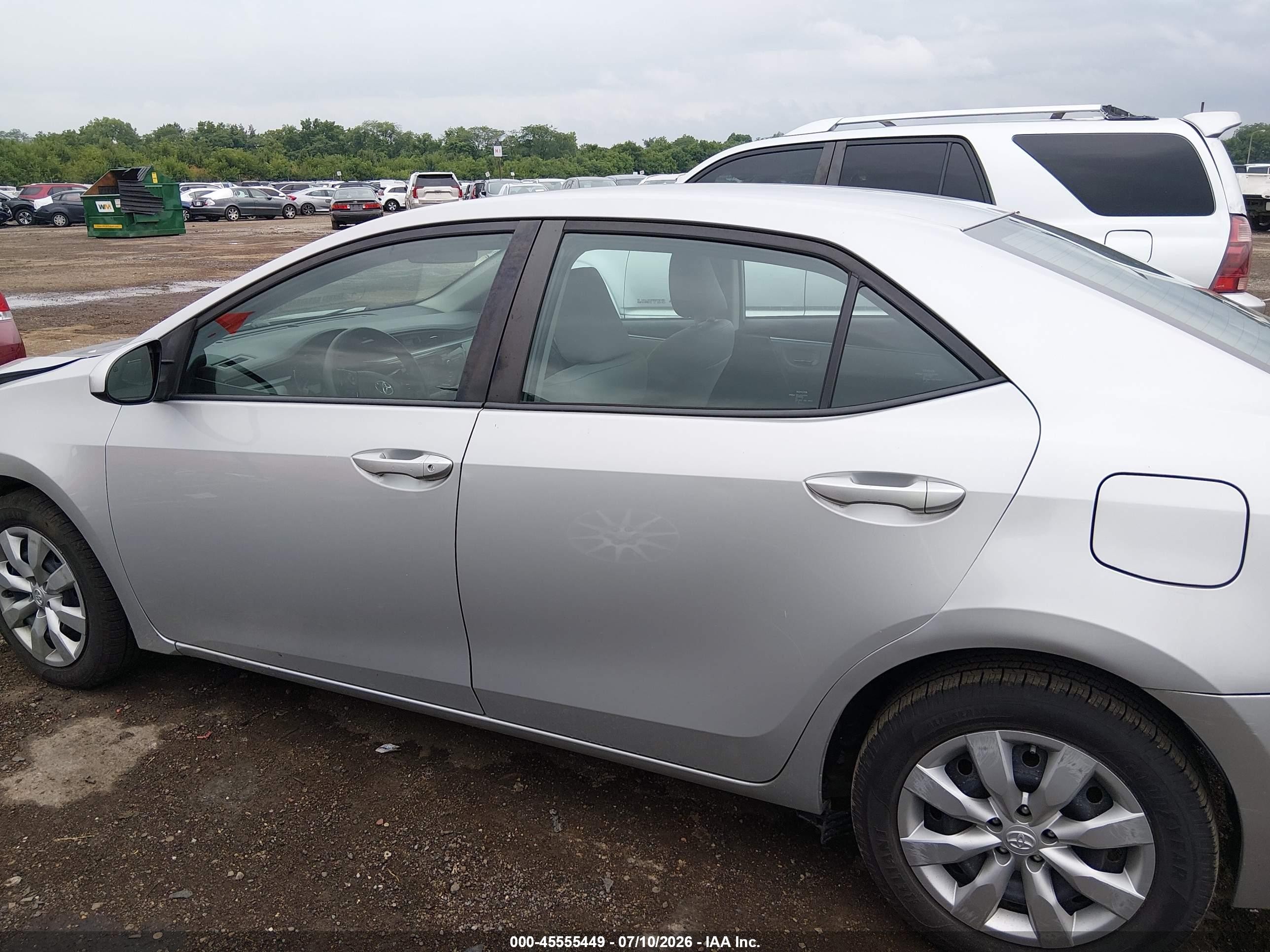 2014 Toyota Corolla Le Silver vin: 2T1BURHE7EC132445