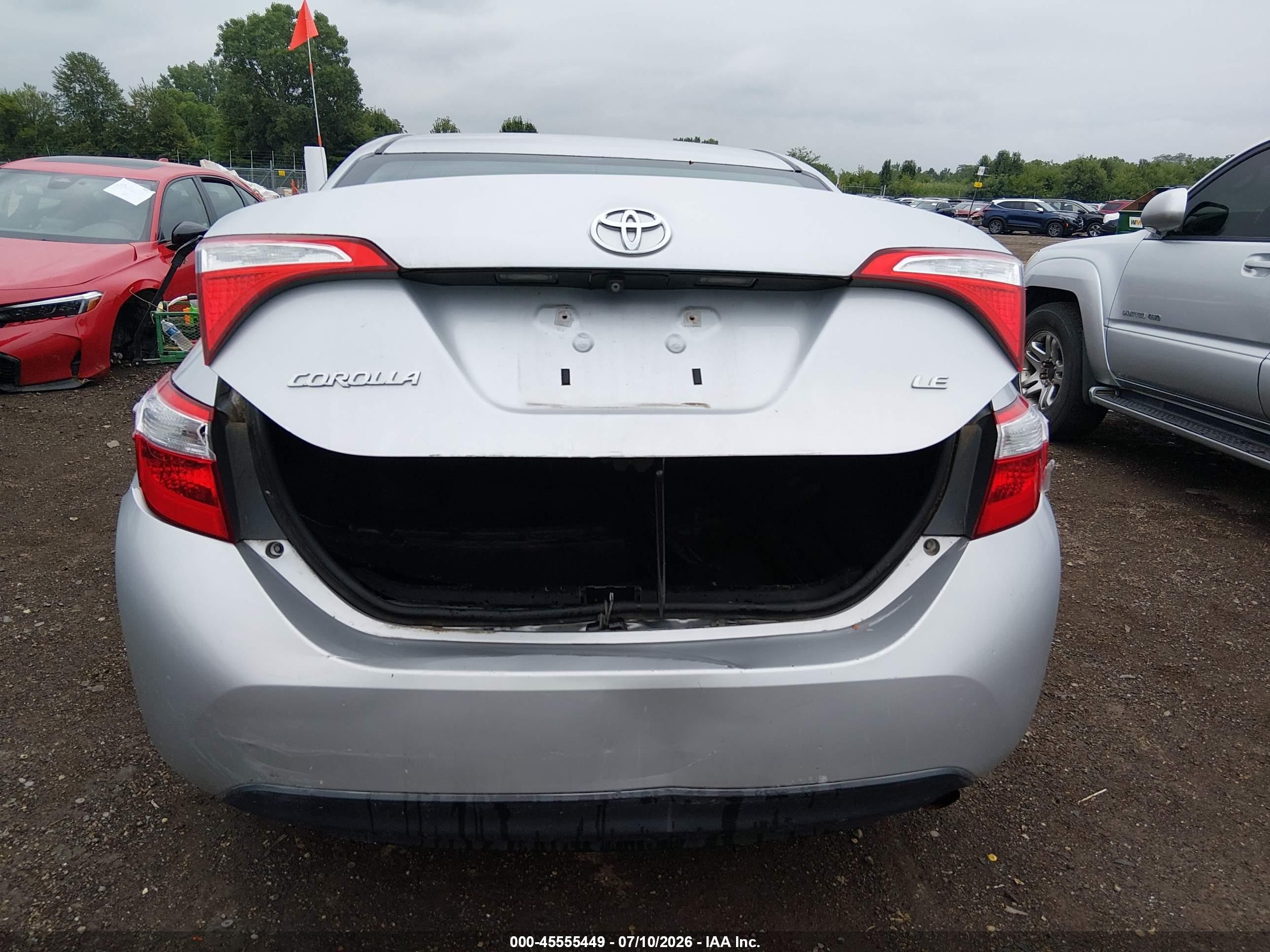 2014 Toyota Corolla Le Silver vin: 2T1BURHE7EC132445