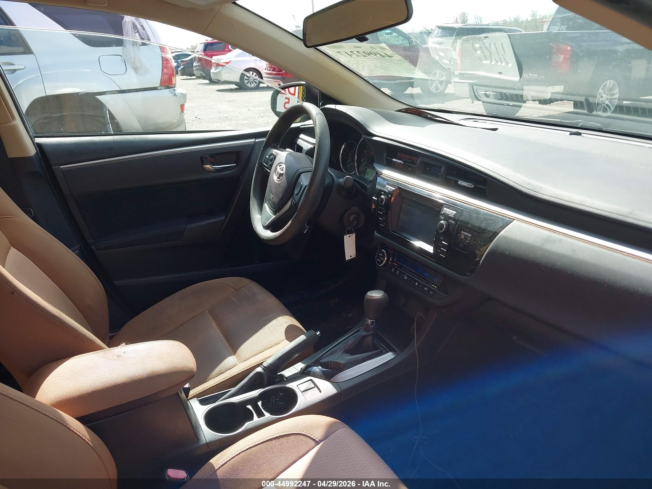 2014 Toyota Corolla Le Blue vin: 2T1BURHE7EC141548