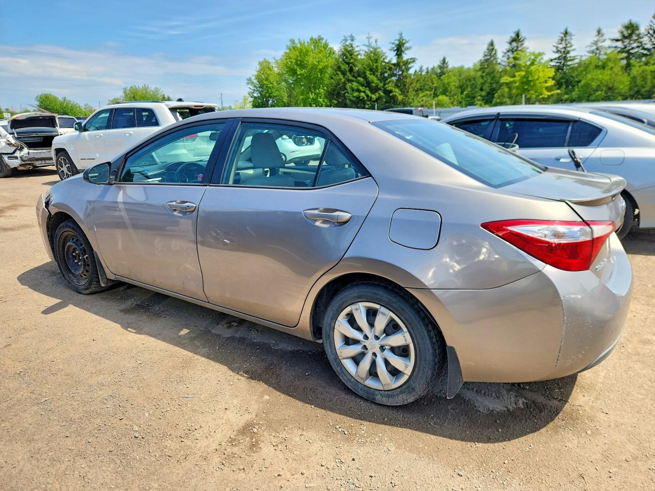 2014 Toyota Corolla L Silver vin: 2T1BURHE7EC144854