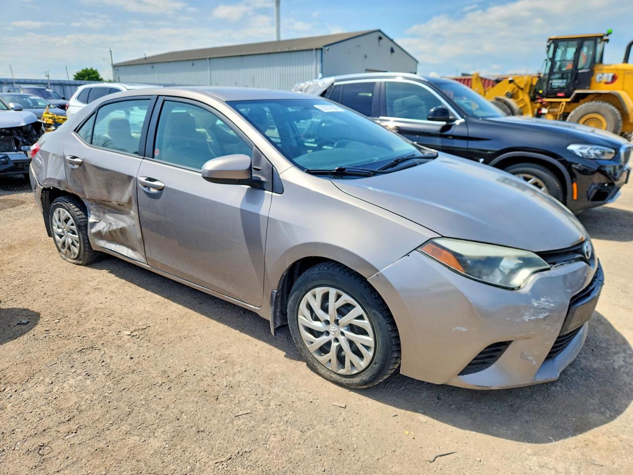 2014 Toyota Corolla L Silver vin: 2T1BURHE7EC144854