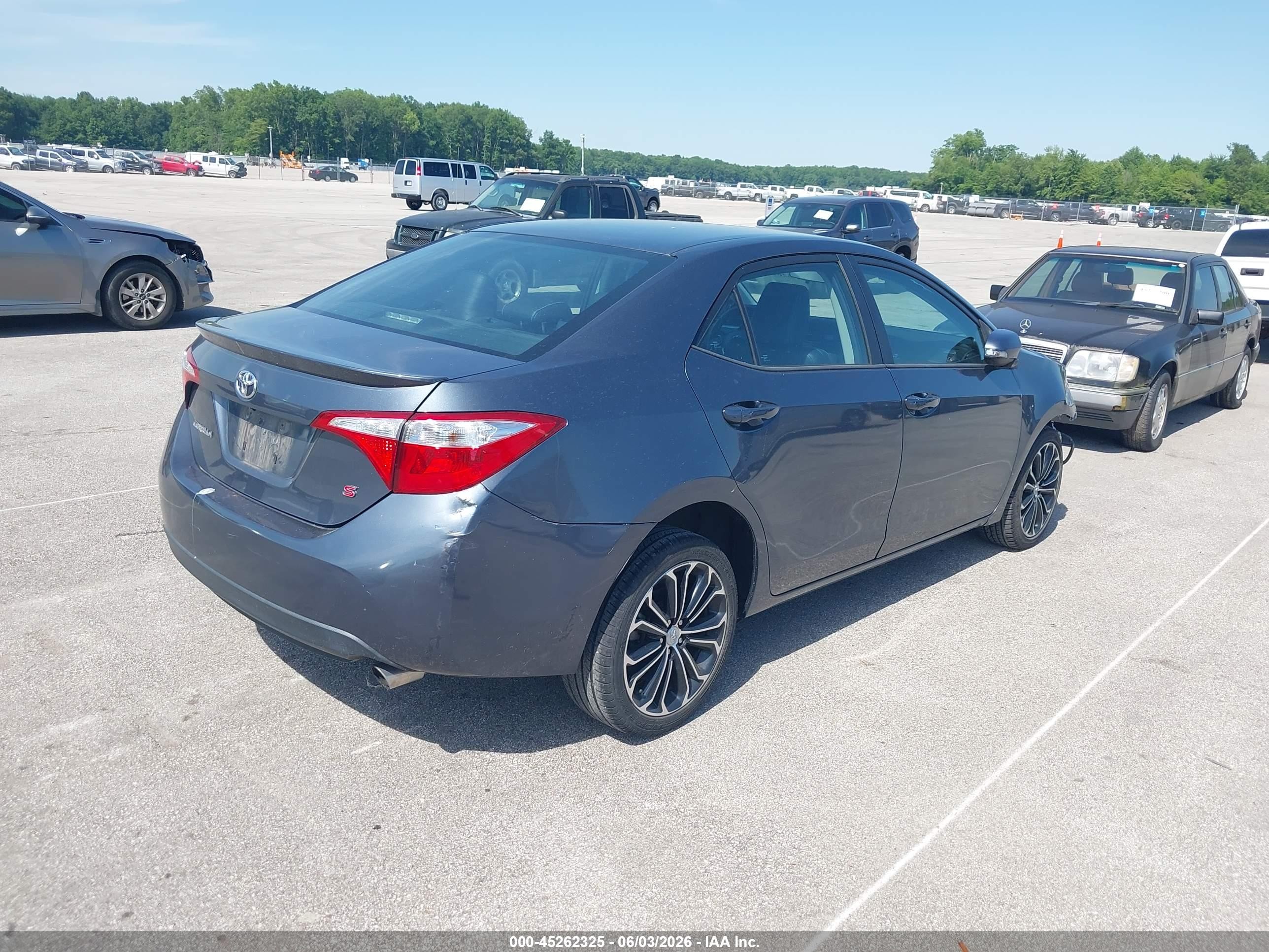 2014 Toyota Corolla S Plus Синий vin: 2T1BURHE7EC147172