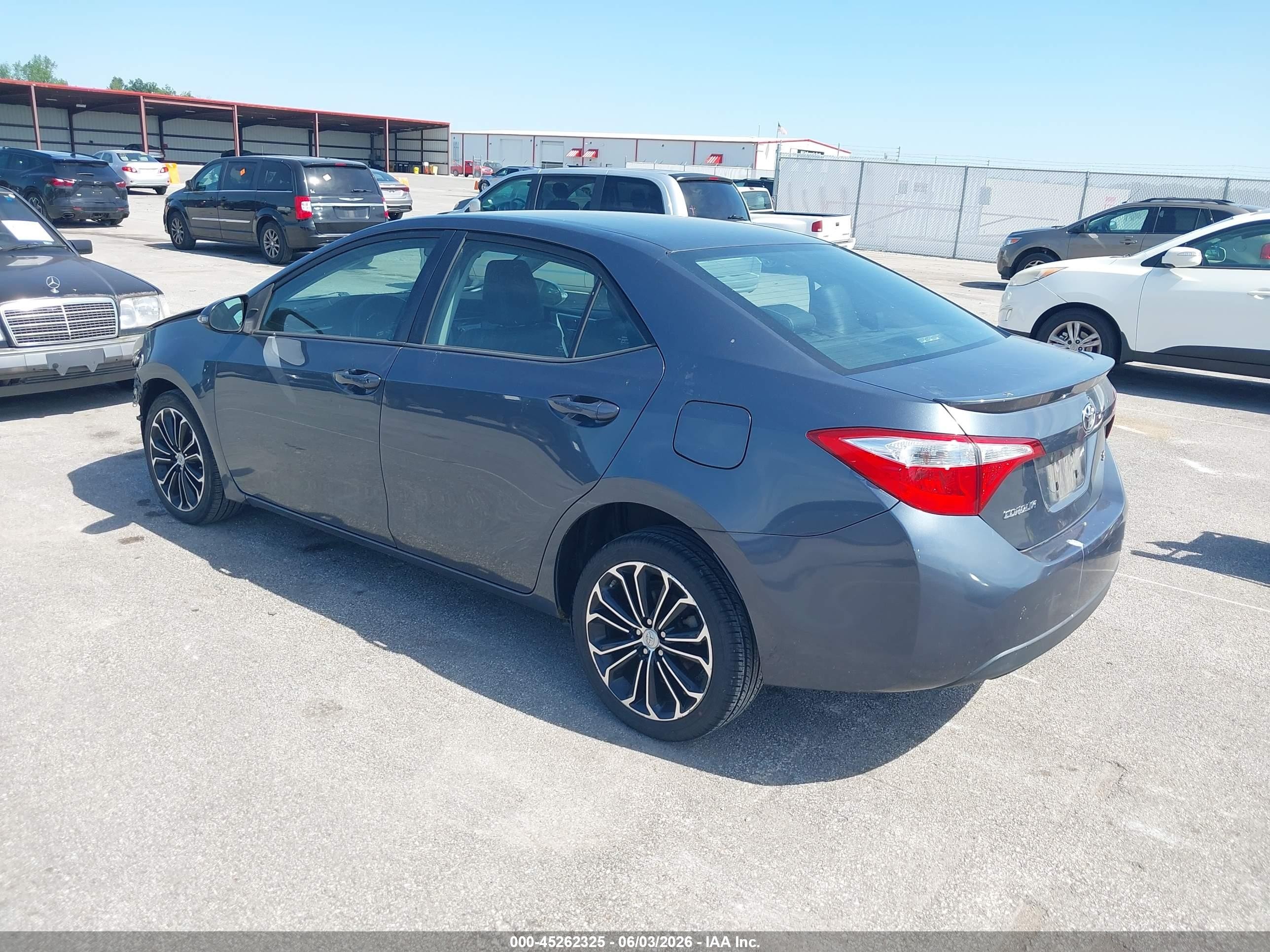 2014 Toyota Corolla S Plus Синий vin: 2T1BURHE7EC147172