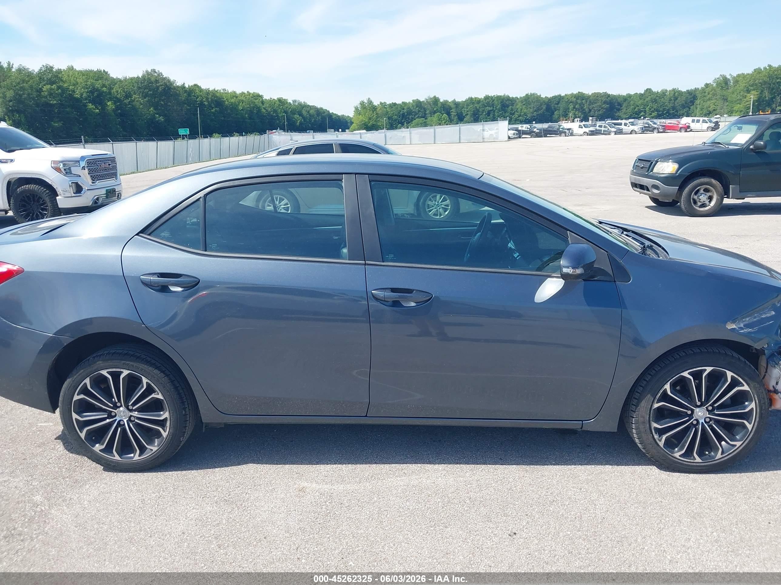2014 Toyota Corolla S Plus Синий vin: 2T1BURHE7EC147172