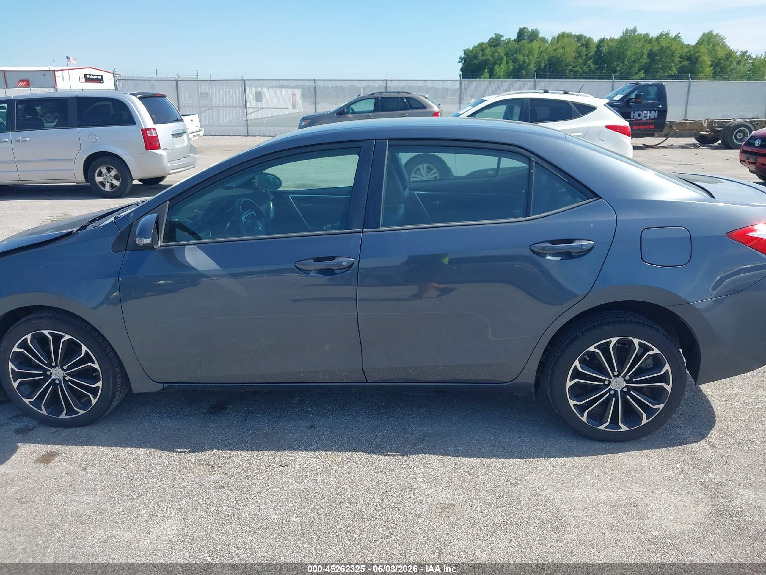 2014 Toyota Corolla S Plus Синий vin: 2T1BURHE7EC147172