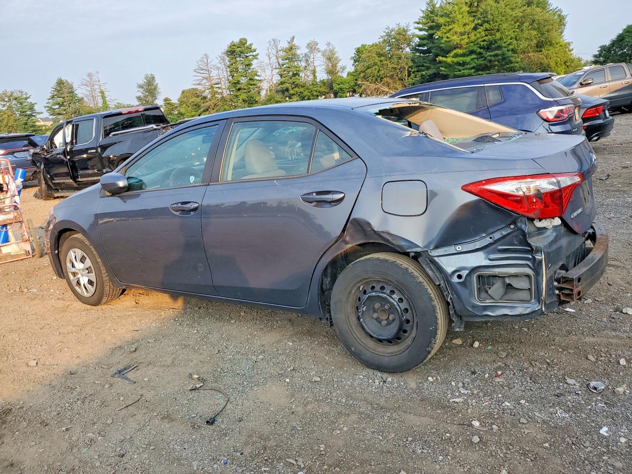 2014 Toyota Corolla L Blue vin: 2T1BURHE7EC150783