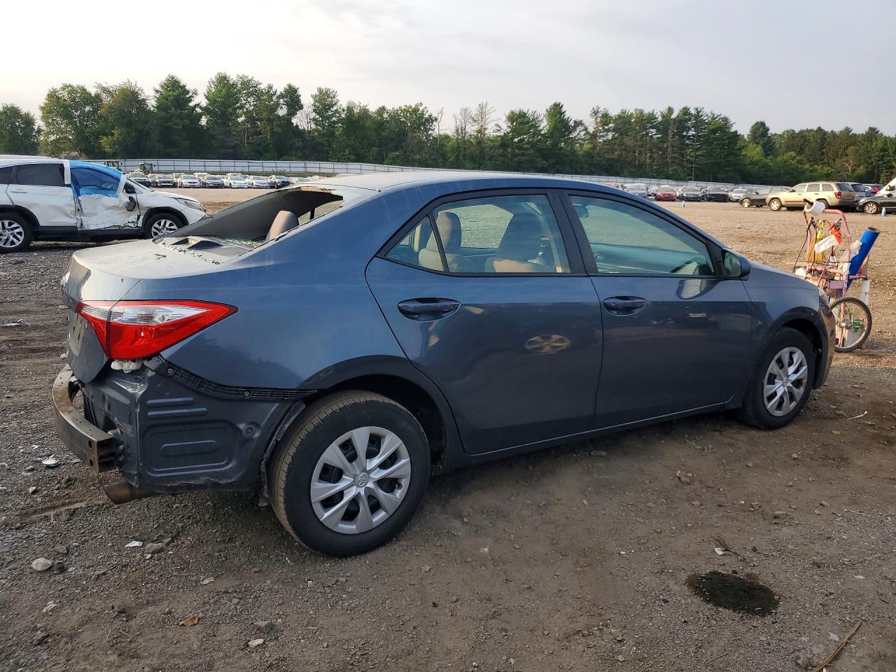 2014 Toyota Corolla L Blue vin: 2T1BURHE7EC150783