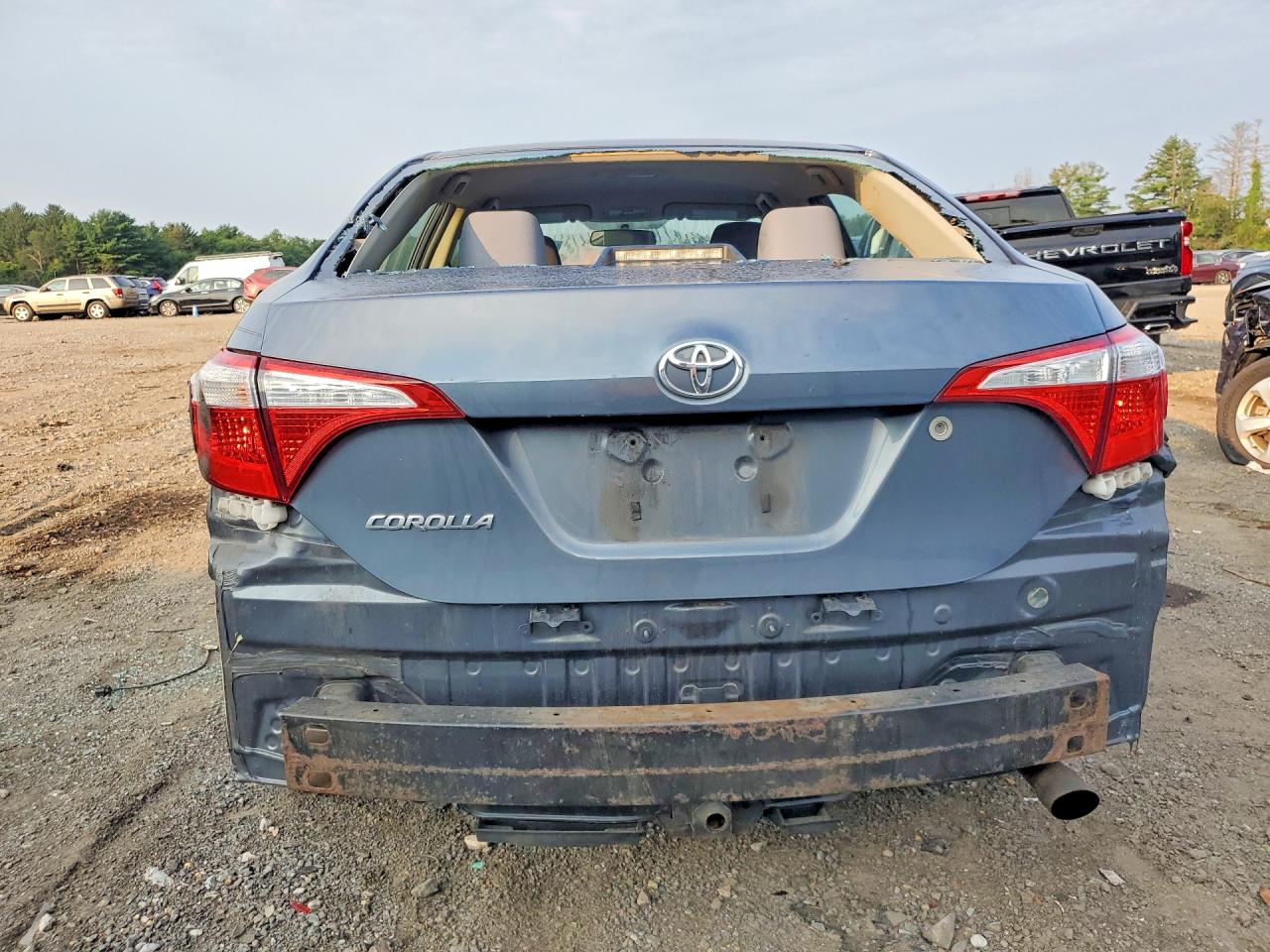 2014 Toyota Corolla L Blue vin: 2T1BURHE7EC150783