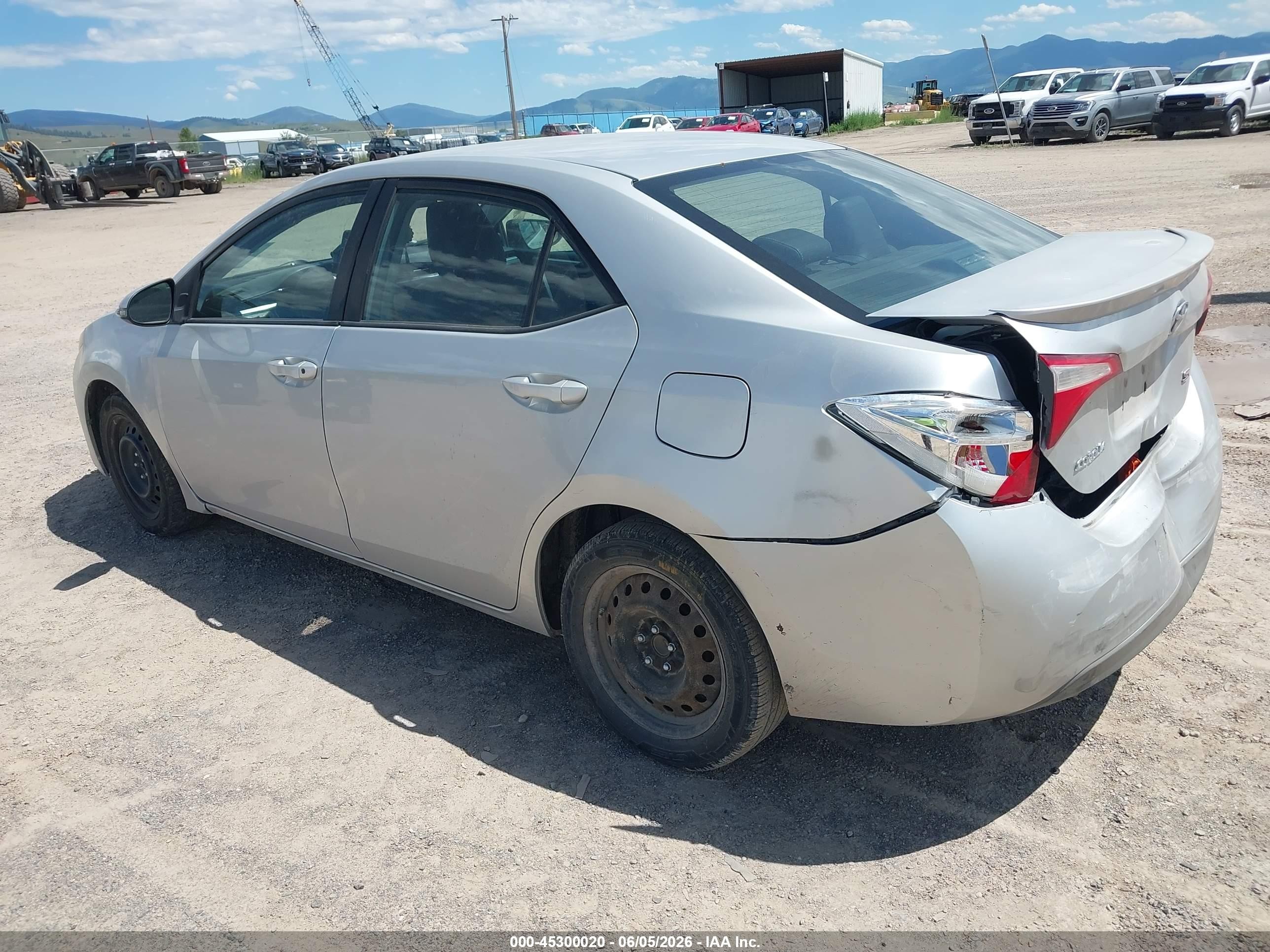 2014 Toyota Corolla S Silver vin: 2T1BURHE7EC151223
