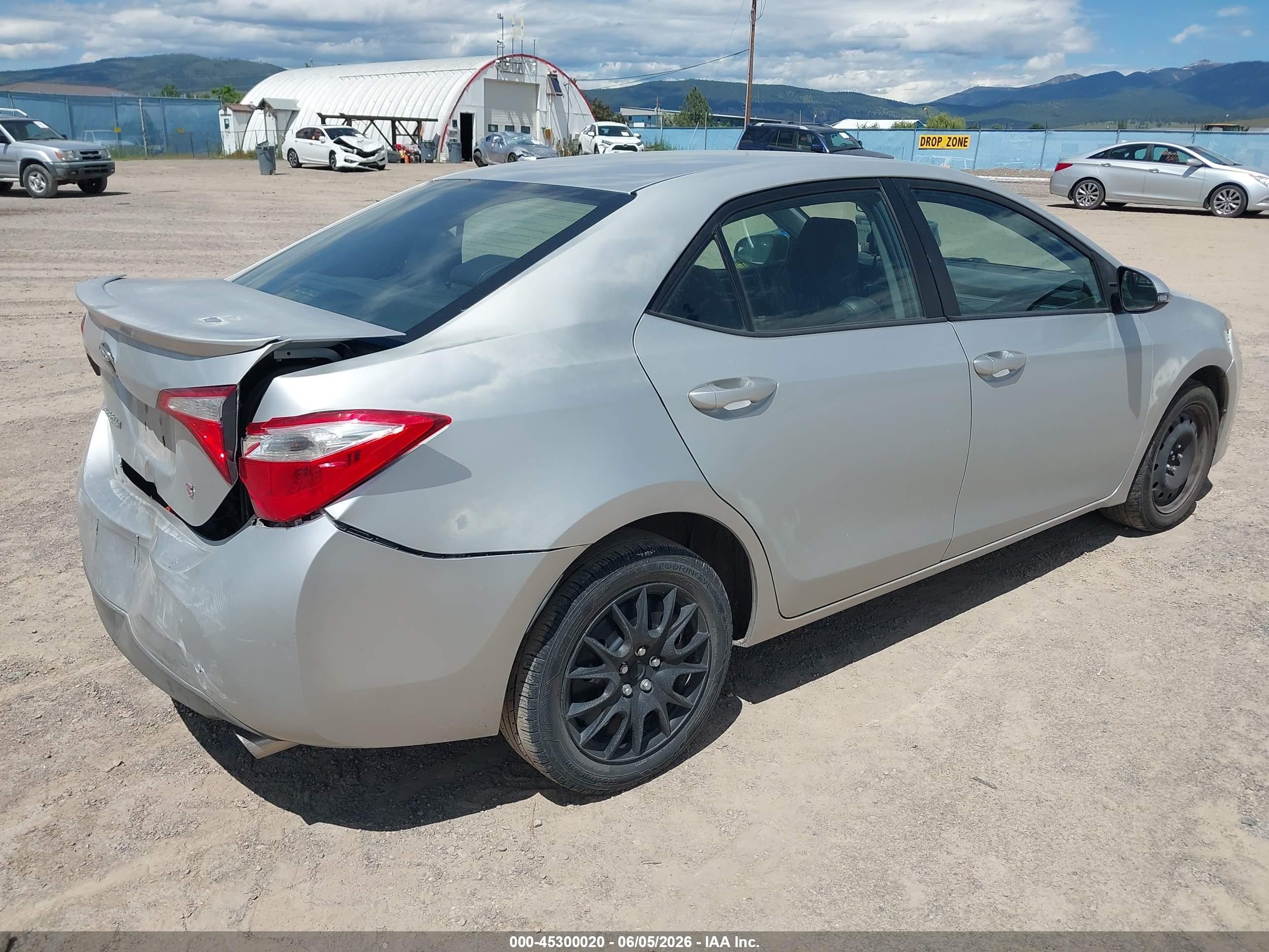 2014 Toyota Corolla S Silver vin: 2T1BURHE7EC151223