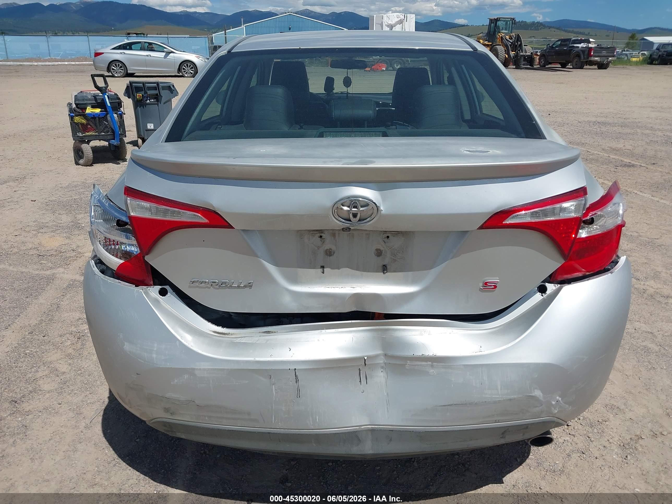 2014 Toyota Corolla S Silver vin: 2T1BURHE7EC151223