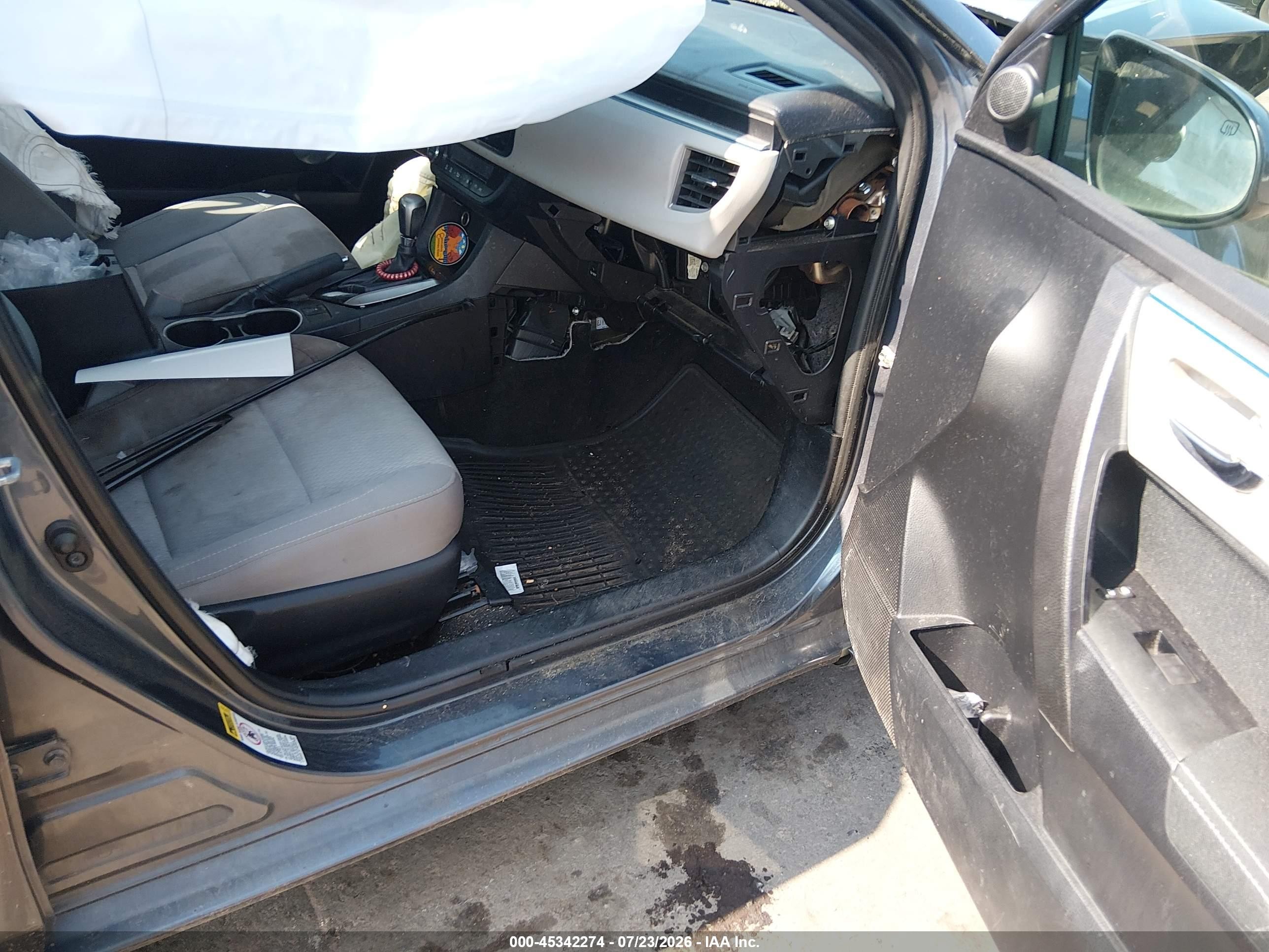 2014 Toyota Corolla Le Gray vin: 2T1BURHE7EC151917