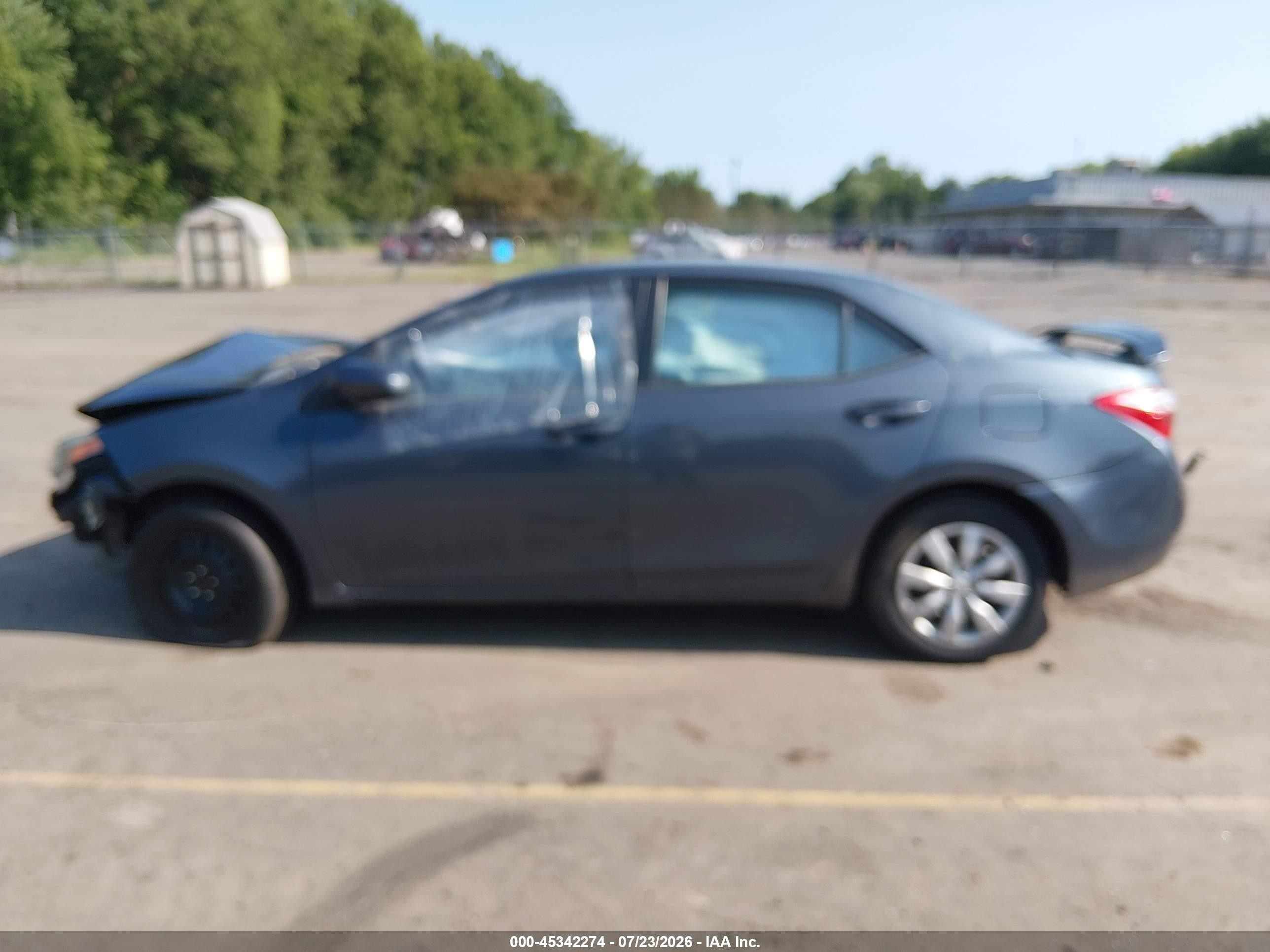 2014 Toyota Corolla Le Gray vin: 2T1BURHE7EC151917