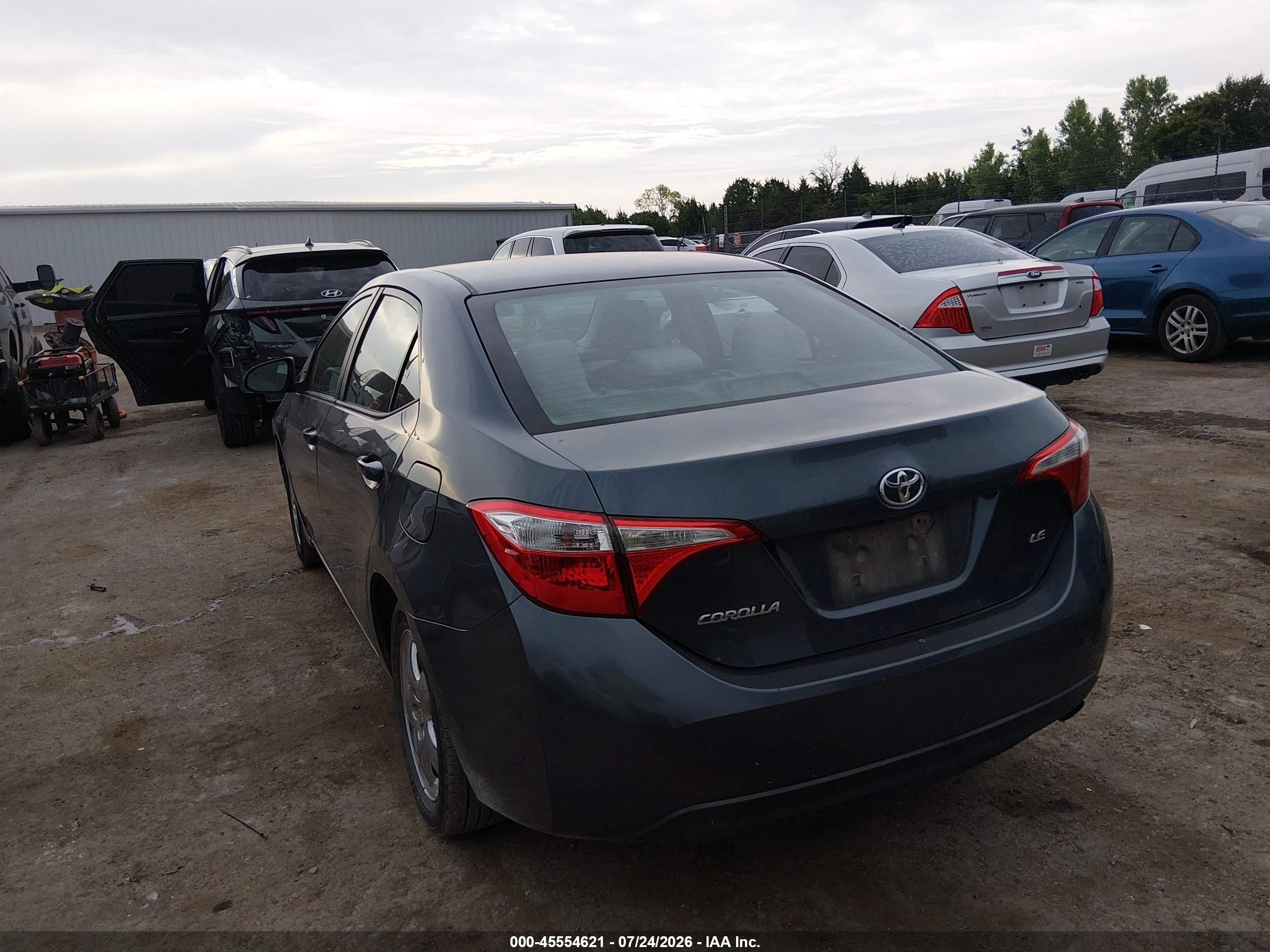 2014 Toyota Corolla Le Синий vin: 2T1BURHE7EC159340