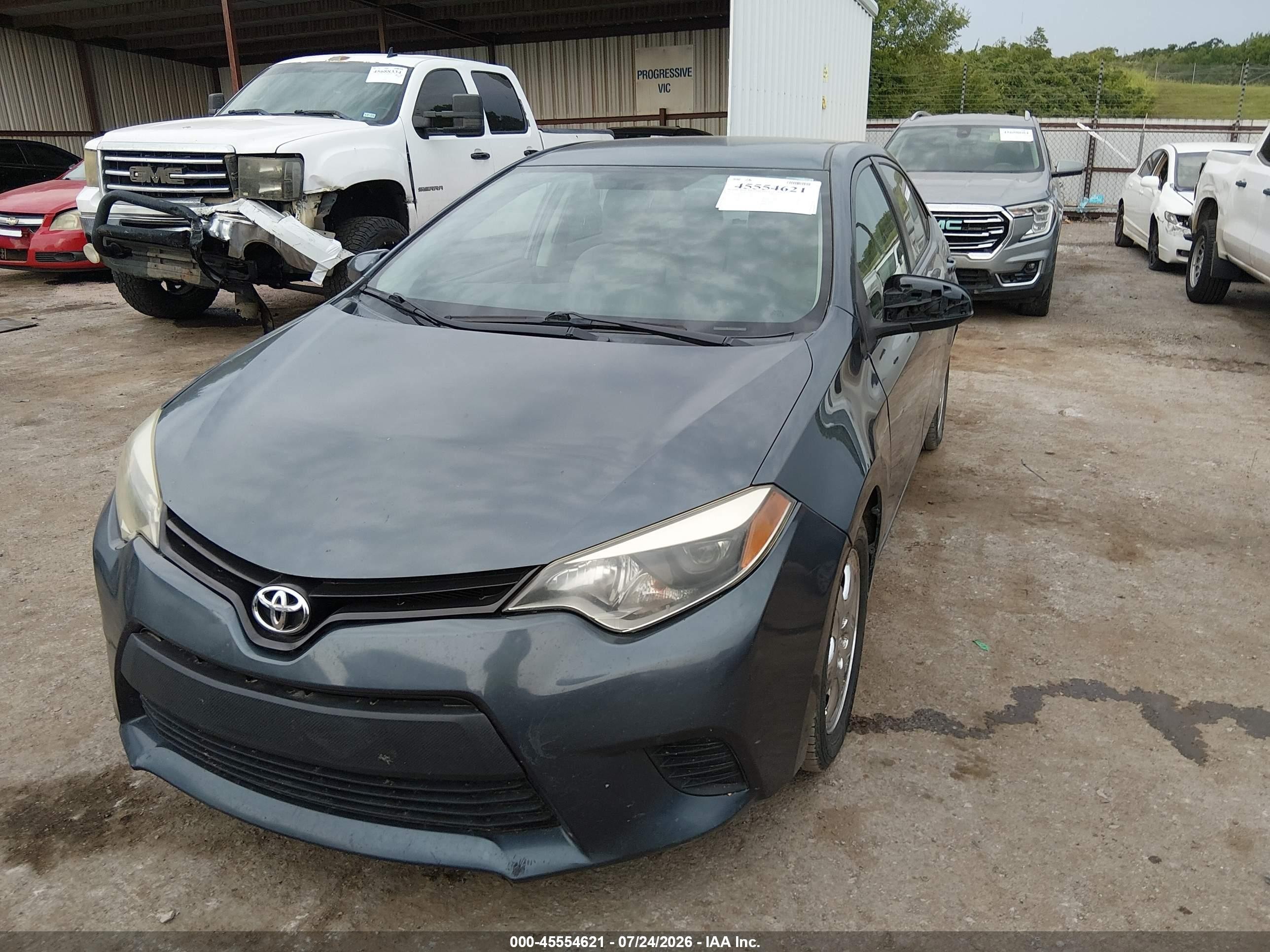 2014 Toyota Corolla Le Синий vin: 2T1BURHE7EC159340