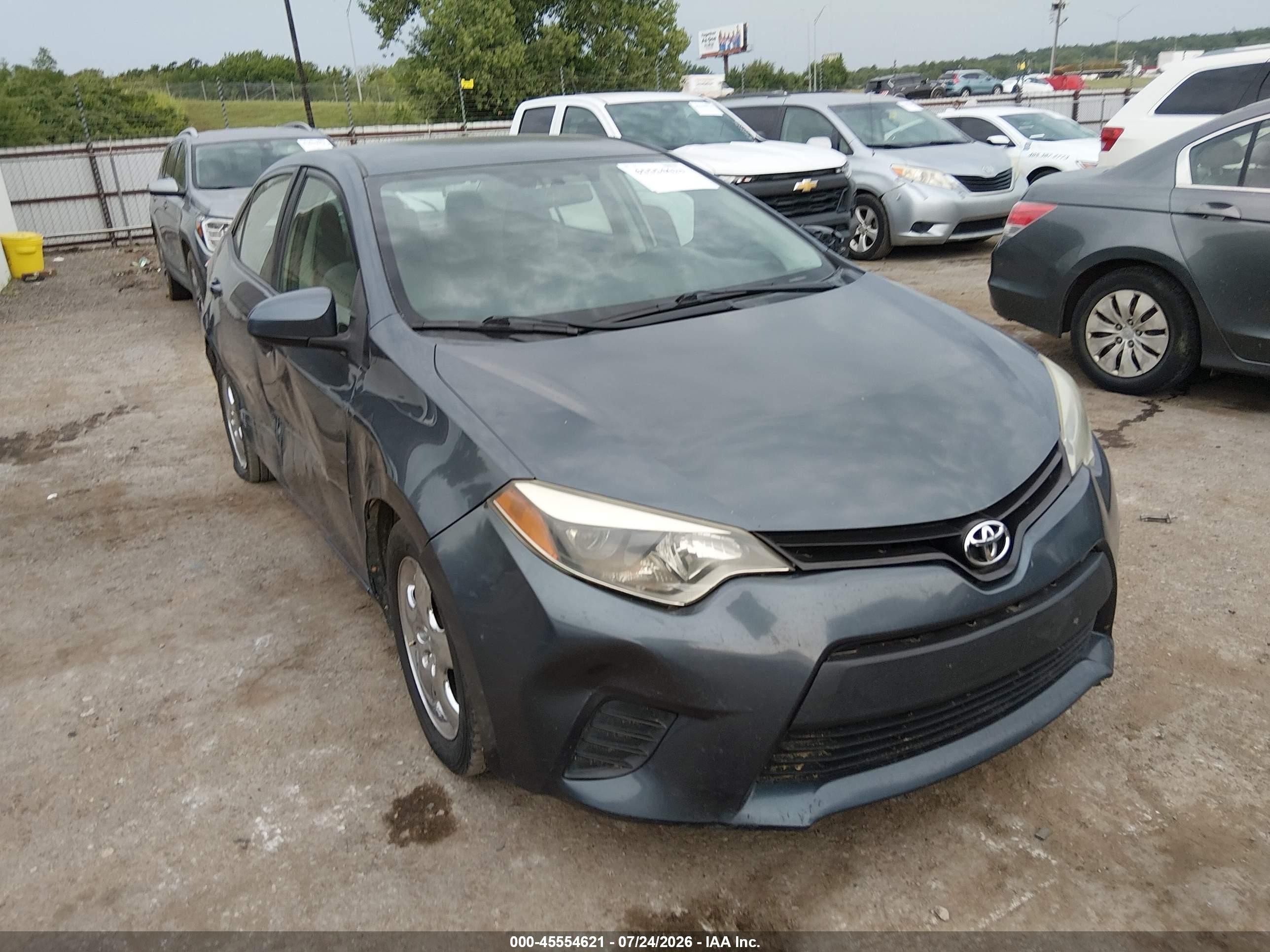 2014 Toyota Corolla Le Синий vin: 2T1BURHE7EC159340