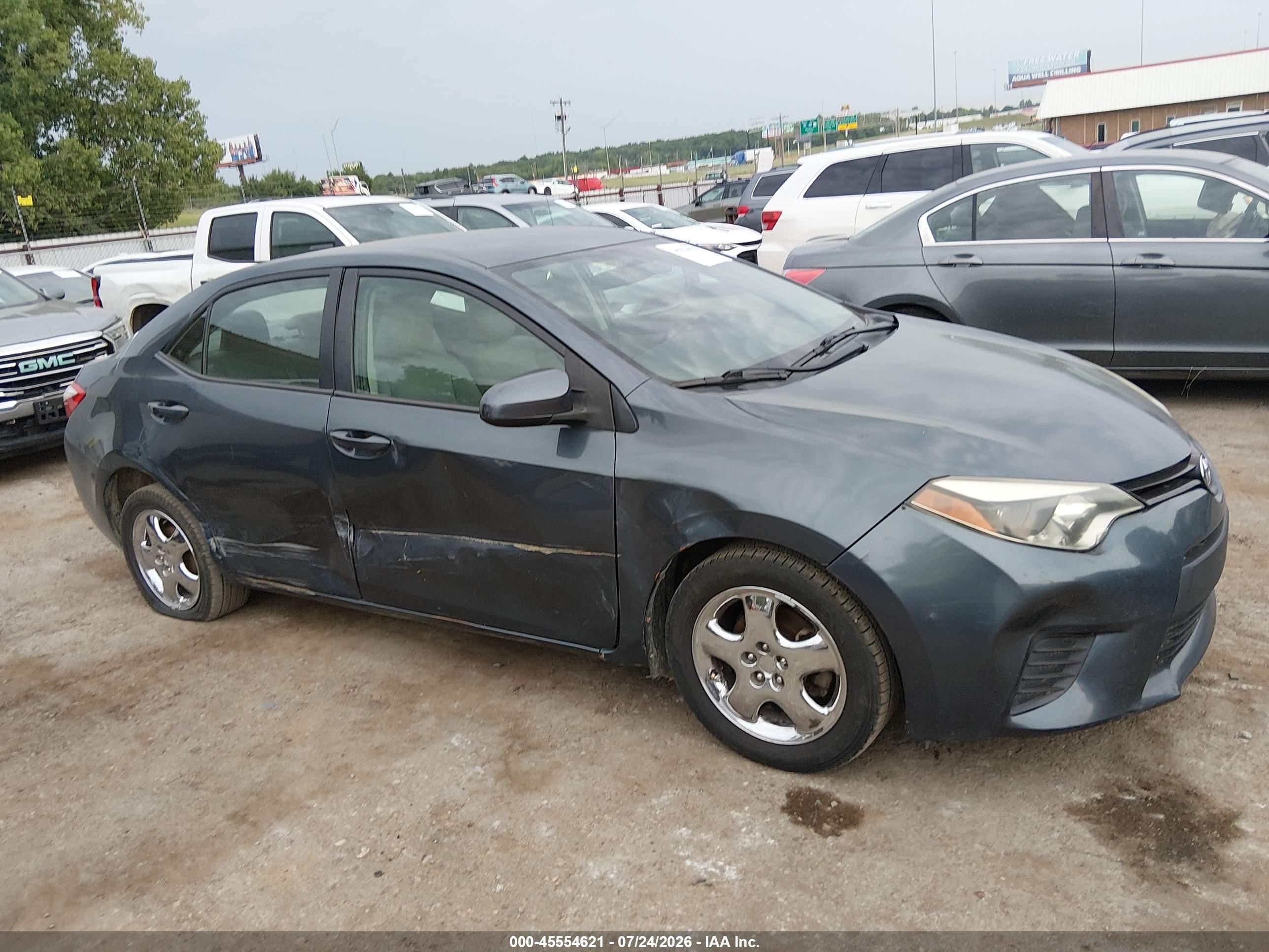 2014 Toyota Corolla Le Синий vin: 2T1BURHE7EC159340