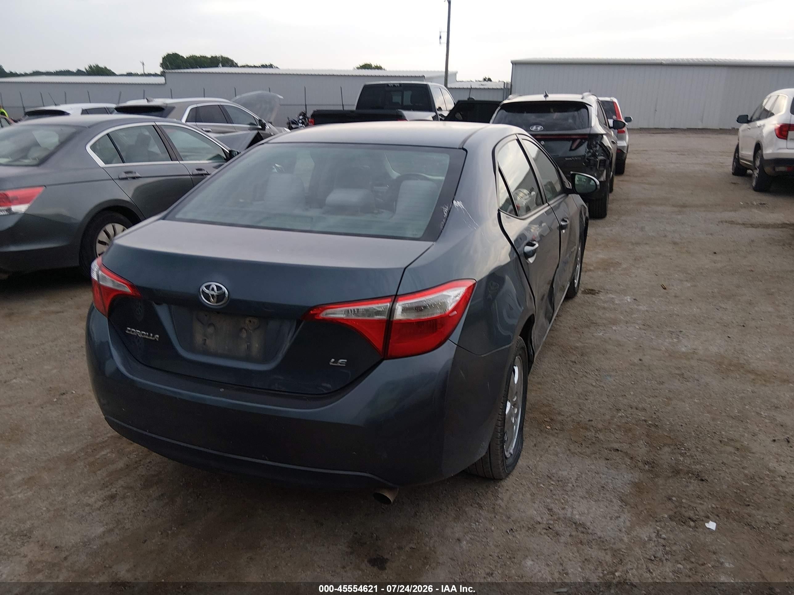 2014 Toyota Corolla Le Синий vin: 2T1BURHE7EC159340
