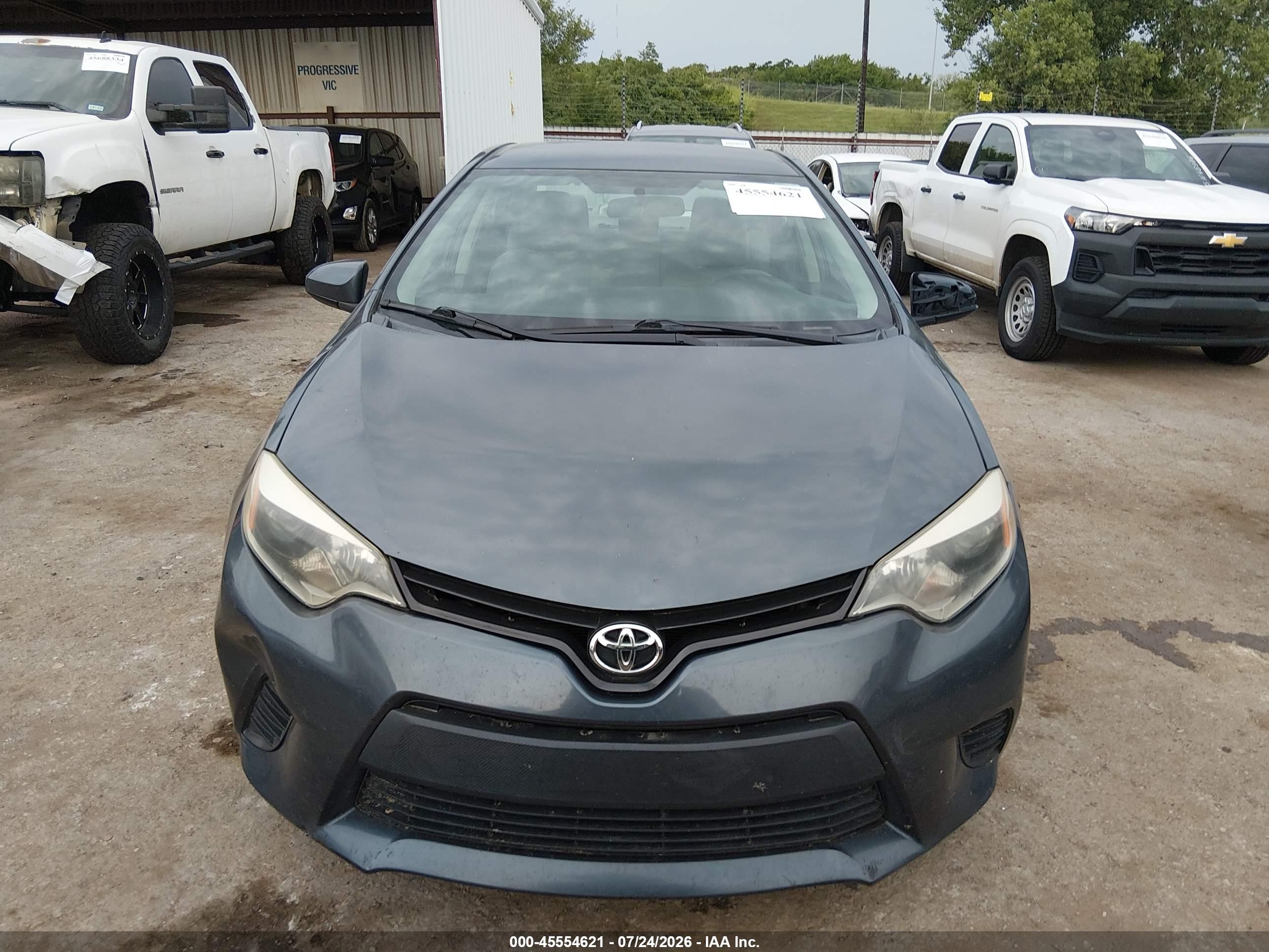2014 Toyota Corolla Le Синий vin: 2T1BURHE7EC159340