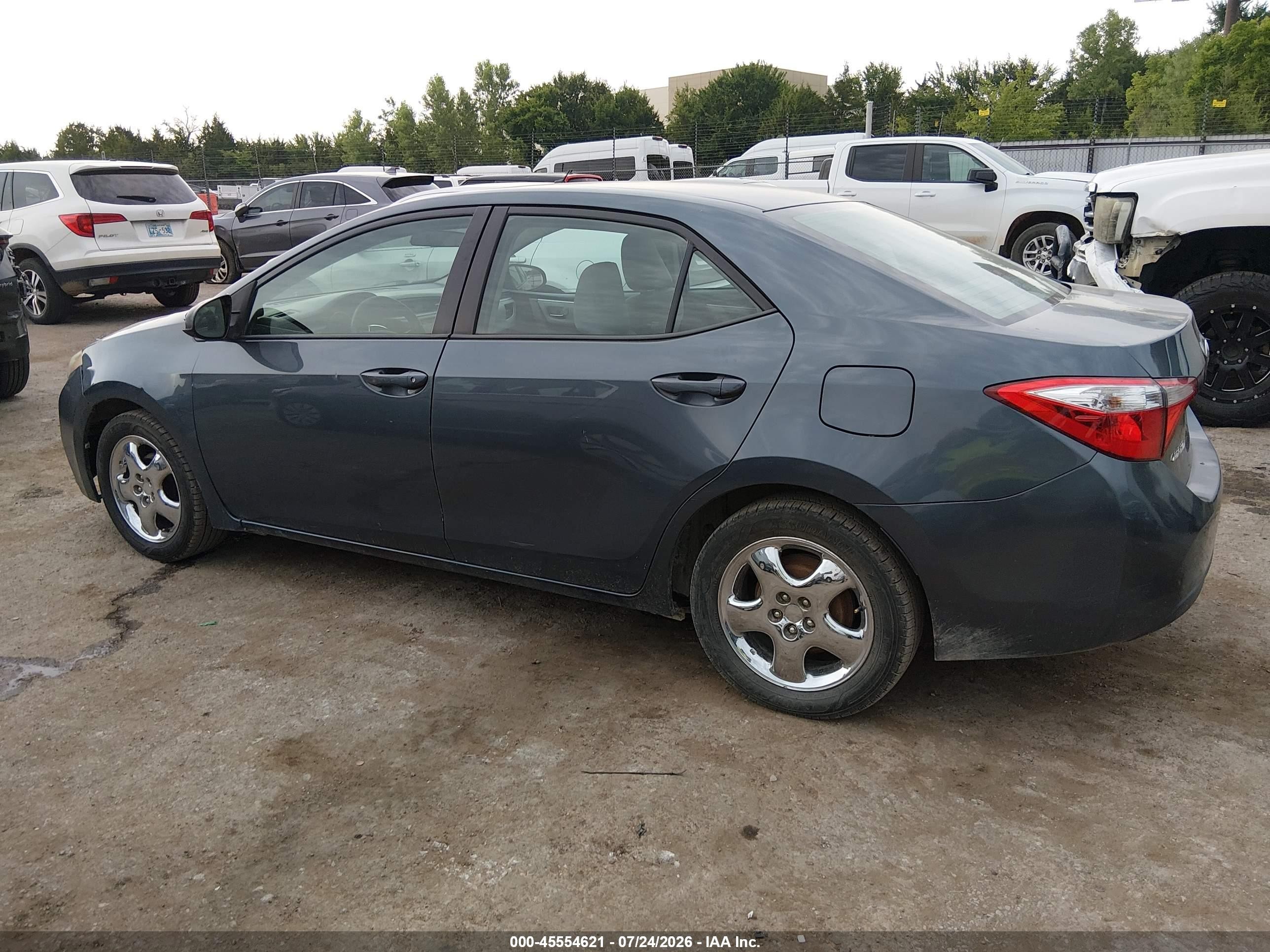 2014 Toyota Corolla Le Синий vin: 2T1BURHE7EC159340