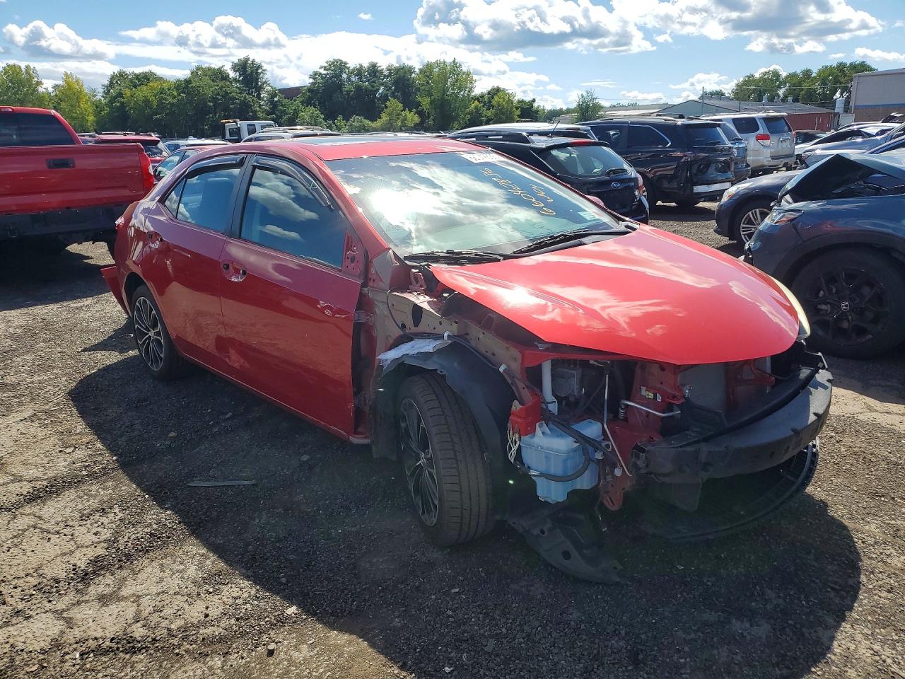 2014 Toyota Corolla S Plus Красный vin: 2T1BURHE7EC168037