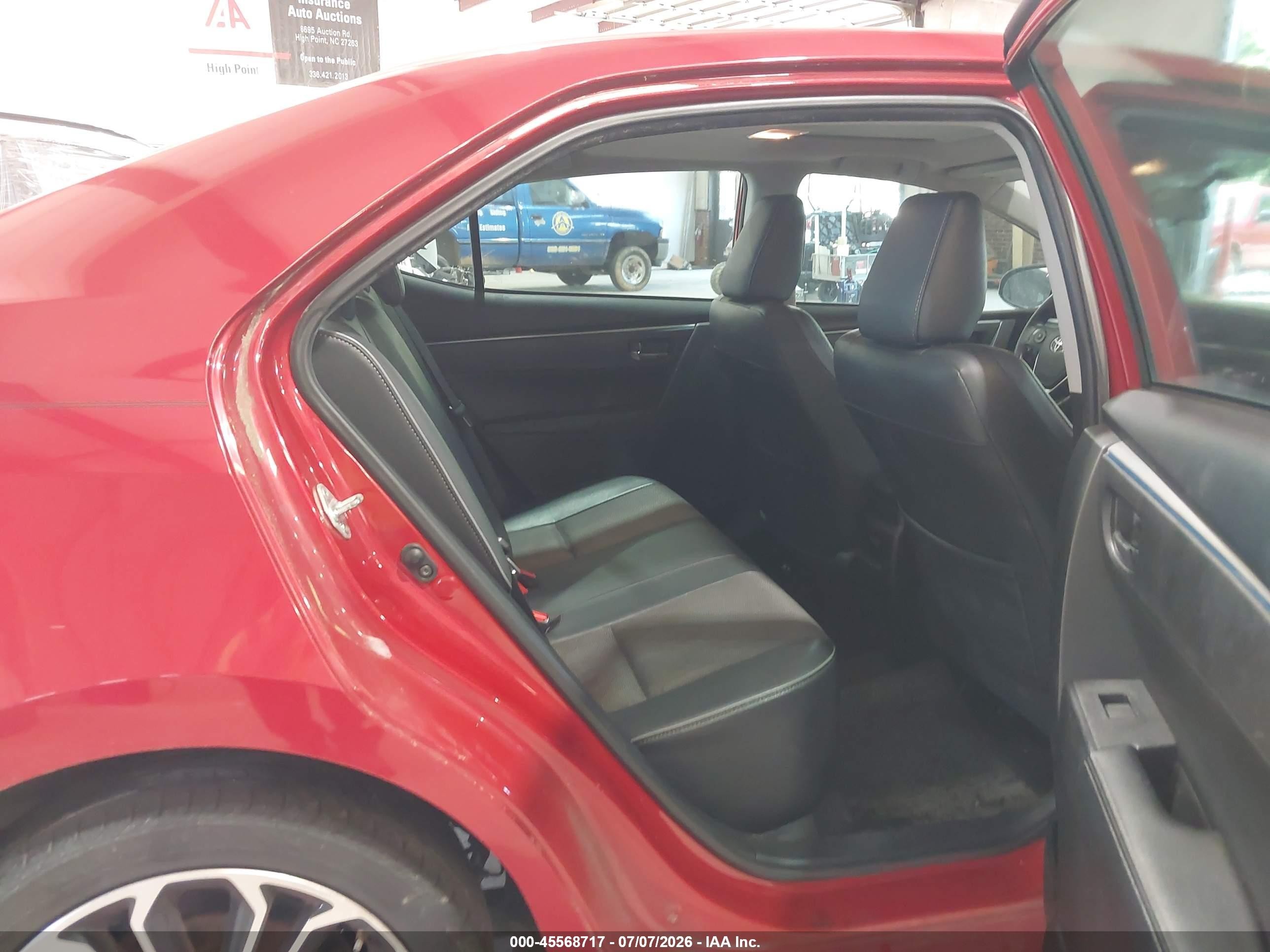 2014 Toyota Corolla S Plus Red vin: 2T1BURHE7EC169043